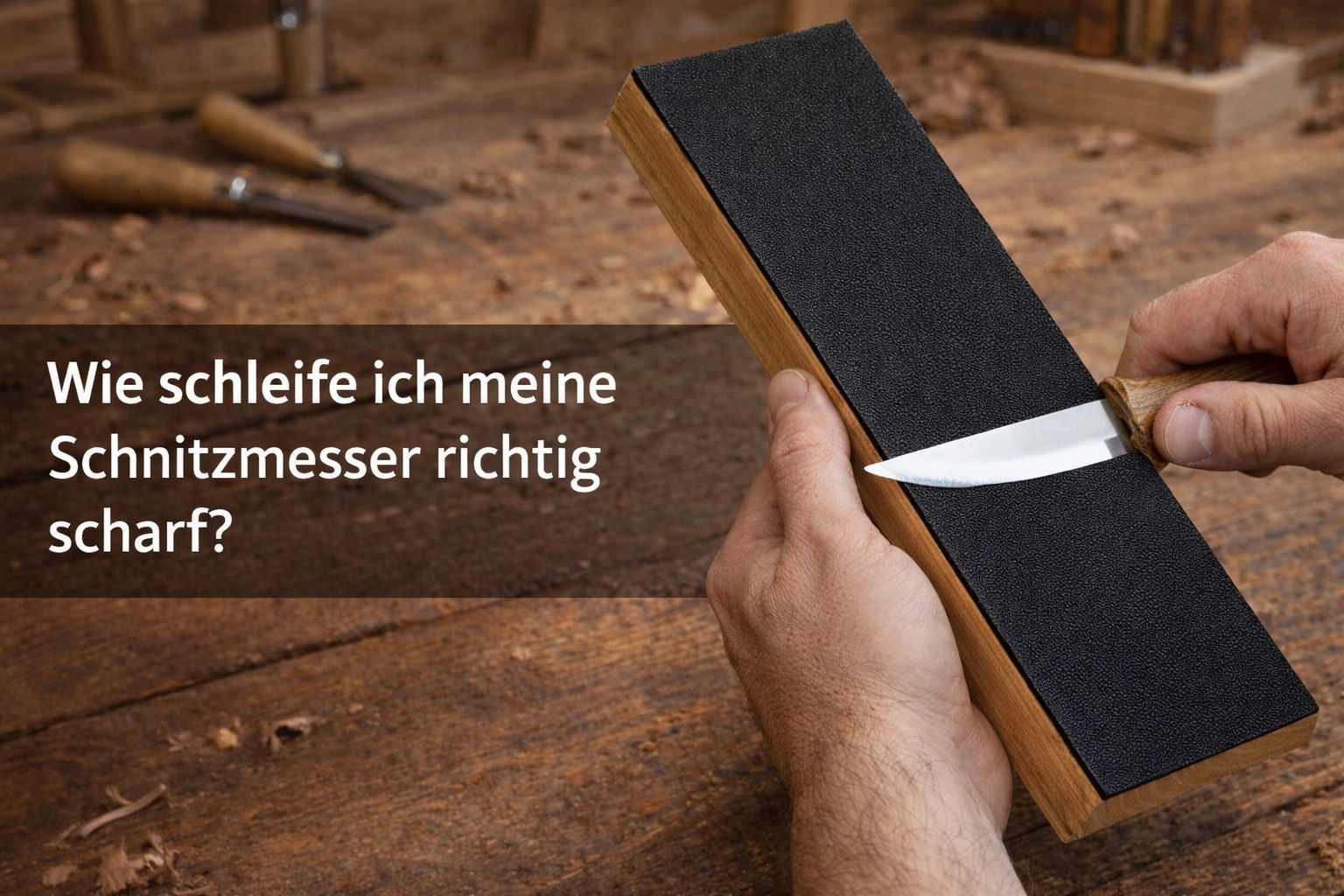 Lederriemen, auch Streichriemen schnitzen