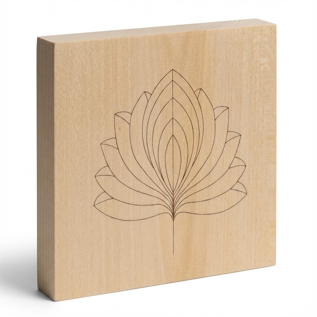Grezzo da intaglio 12 x 12 cm con motivo