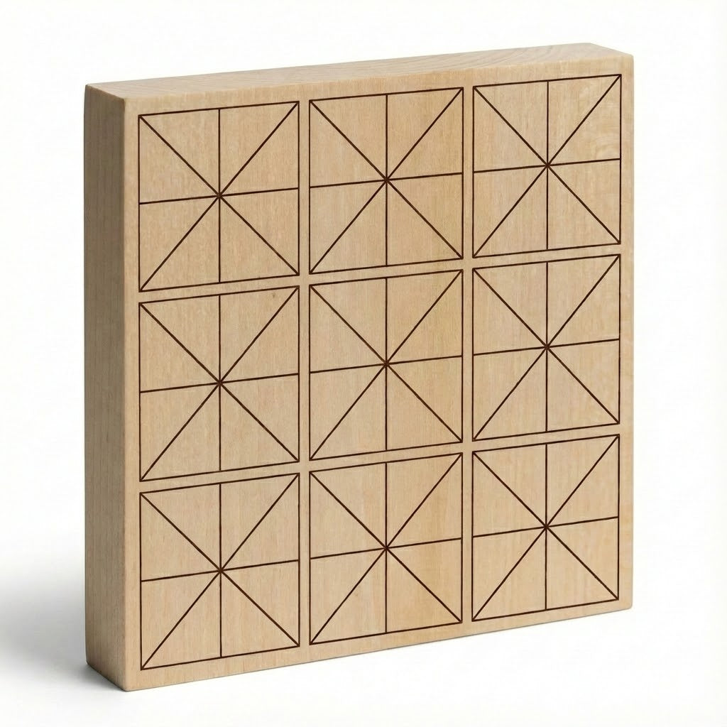 Grezzo da intaglio 12 x 12 cm con motivo