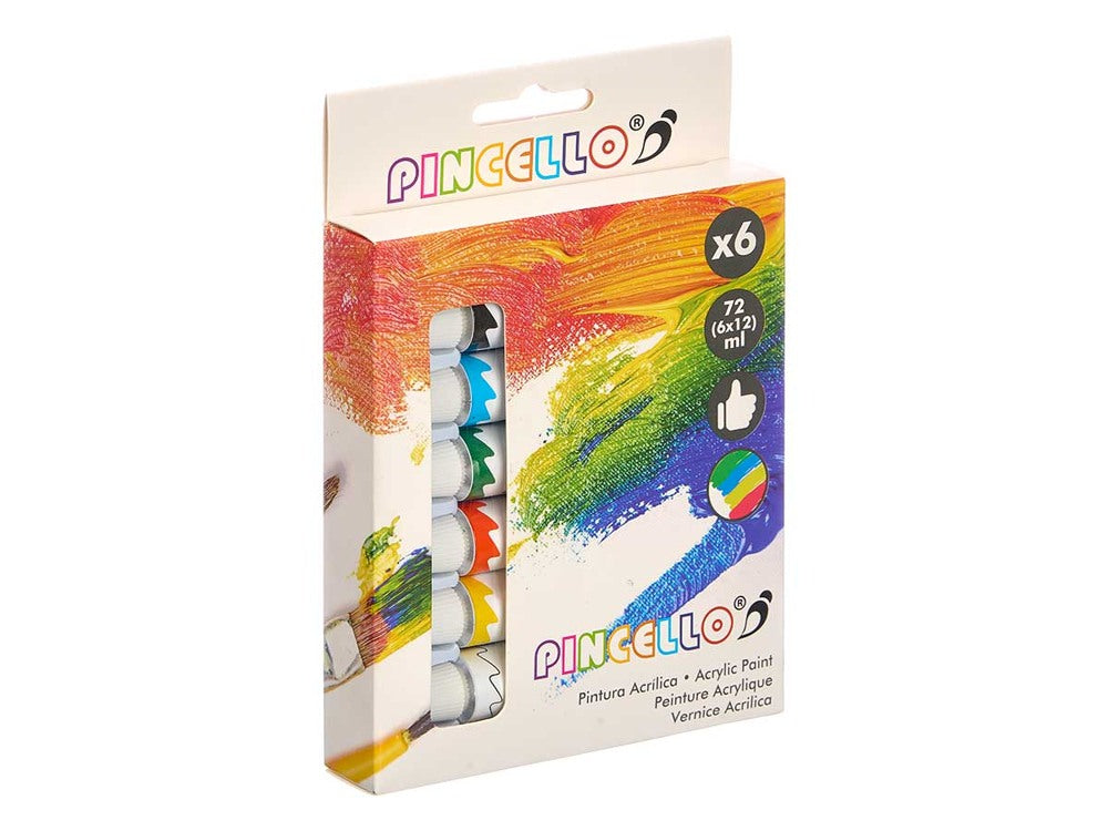 Acrylfarben 6er-Set, je 12 ml