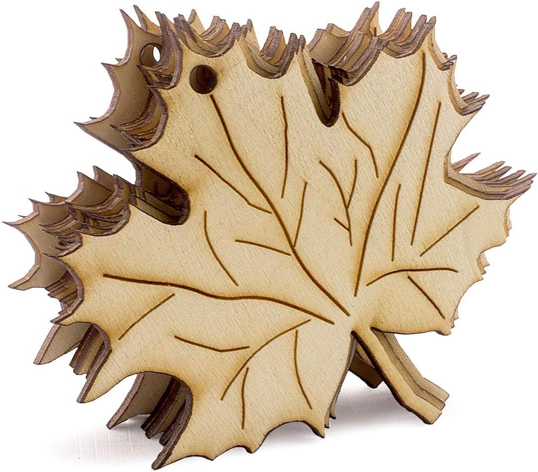 Ahornblatt-Holzausschnitte 10 Stk.