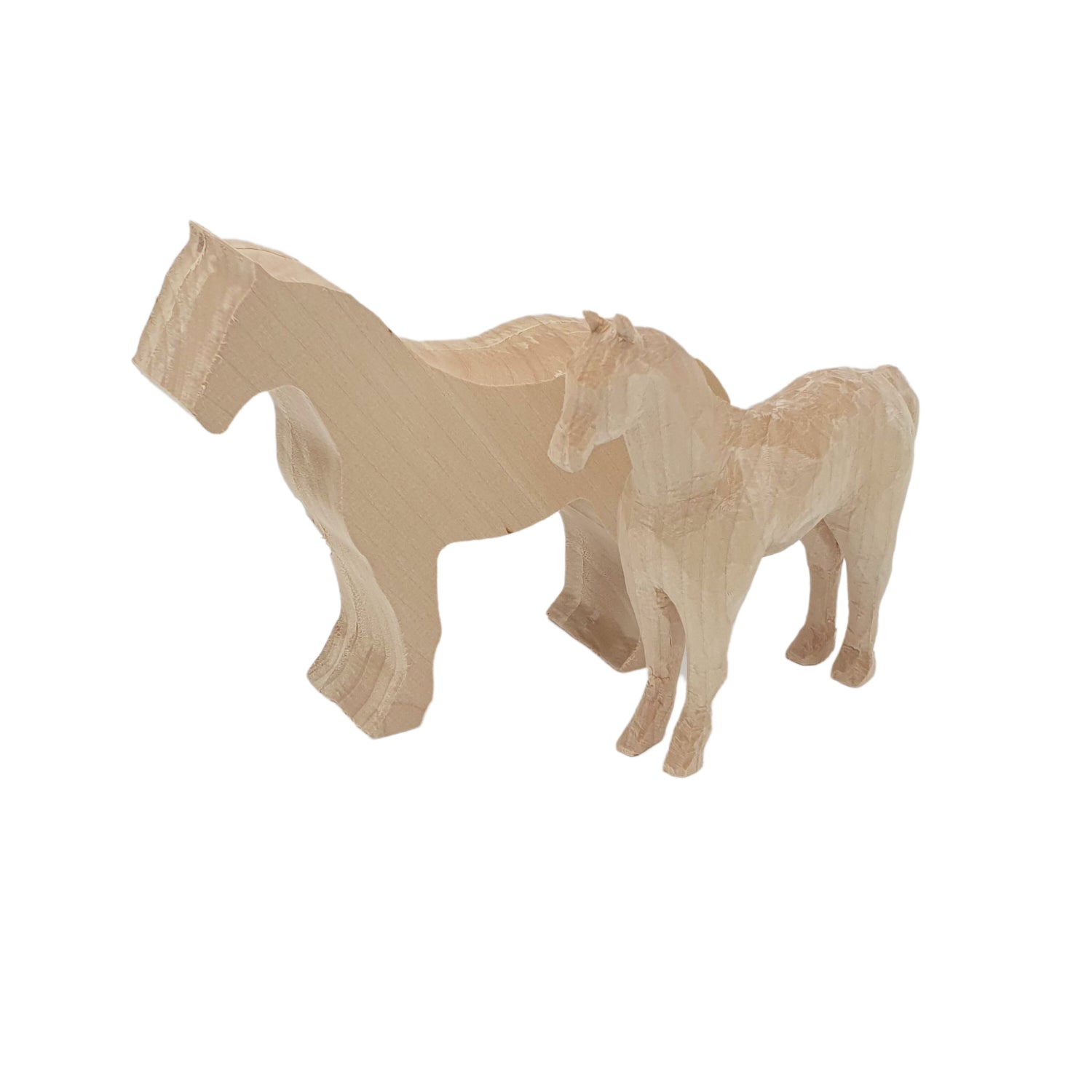 Schnitzrohling Pferd