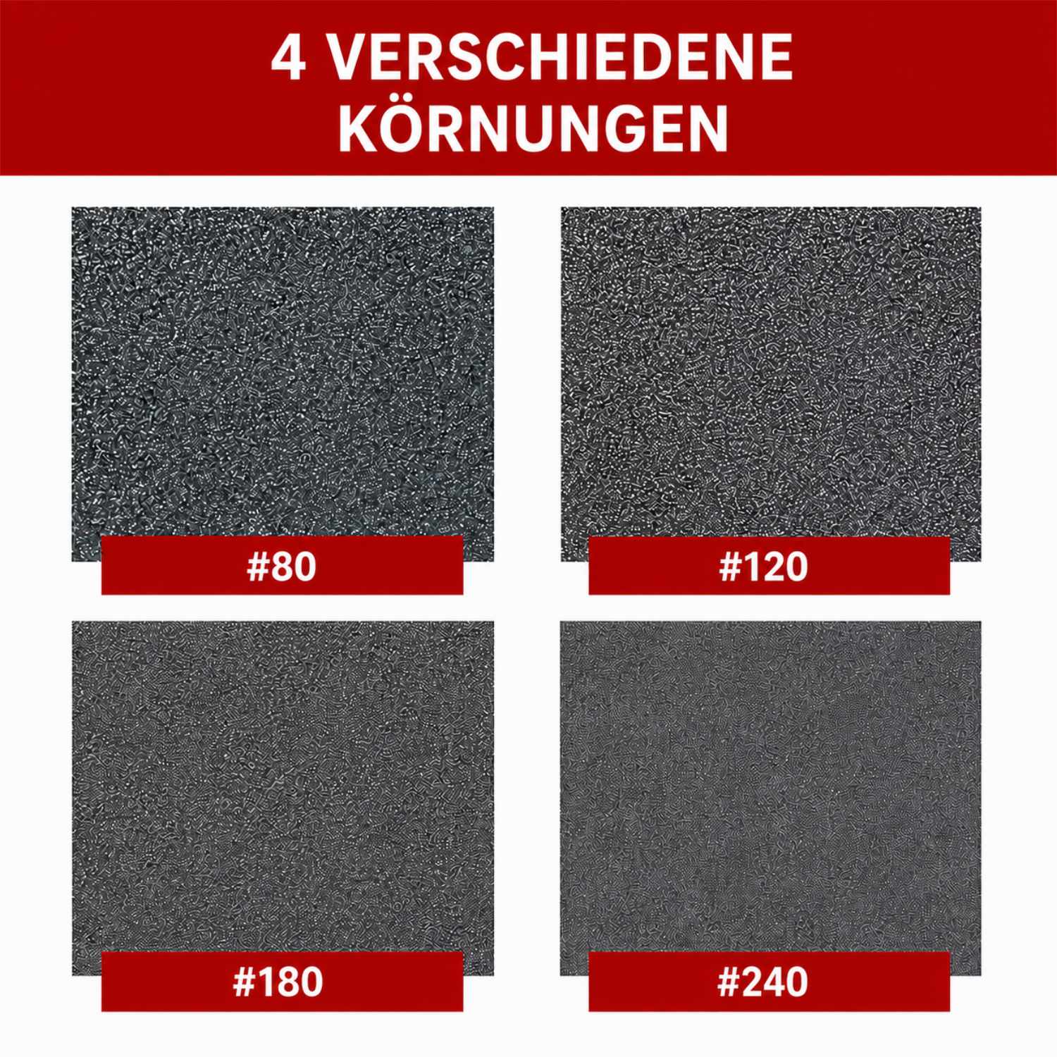 Schleifschwamm 80/120/180/240 Körnung