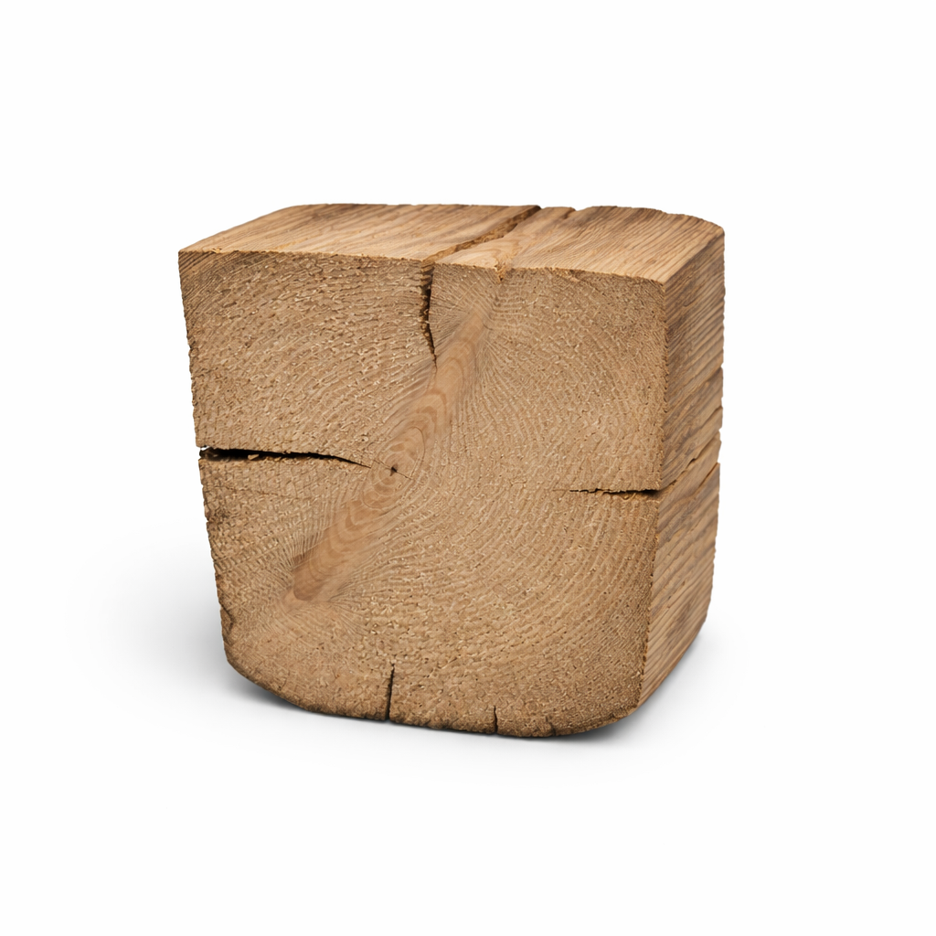 Wandregal „Holzpfeiler Deko“ aus Altholz – 3er Set