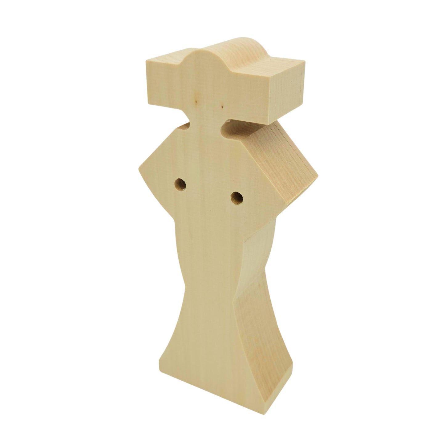 Schnitzrohling „Elegante Dame mit Hut“ (25 x 11 x 5 cm)