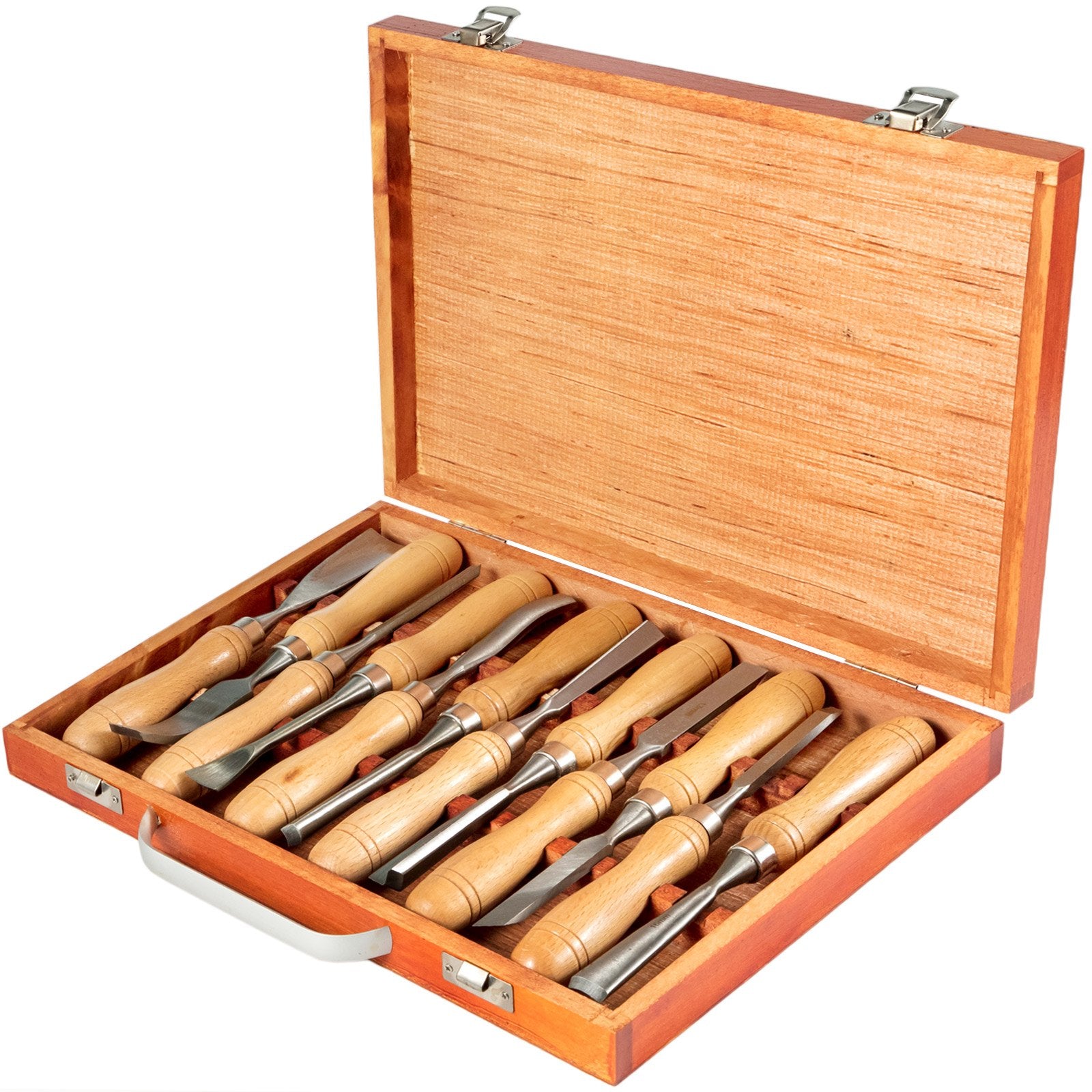 VEVOR Chisel Set 60 CRV Wood Carving Tool 12 Pieces
