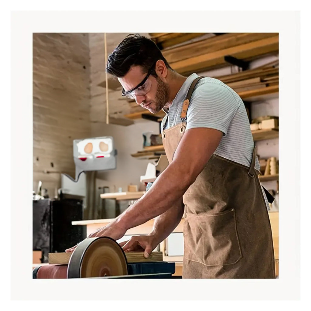 brown/black work apron