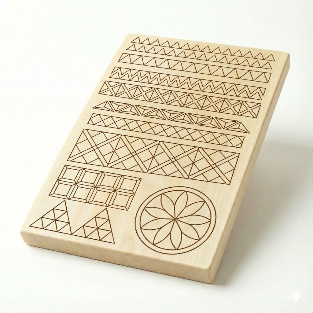 Intaglio grezzo 30 x 20 cm con motivi