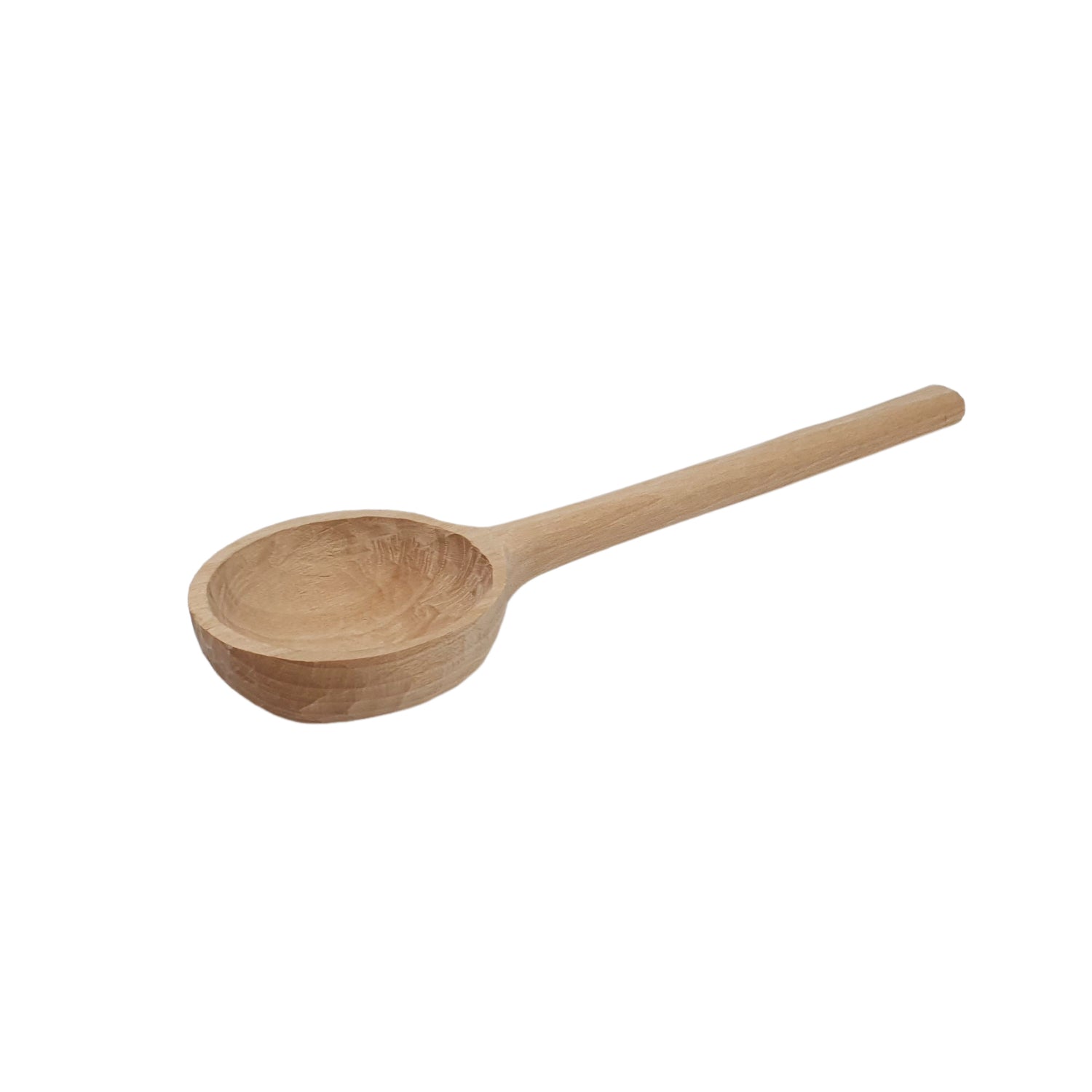 Grande cucchiaio intagliato grezzo – 25 cm, realizzato in legno di tiglio