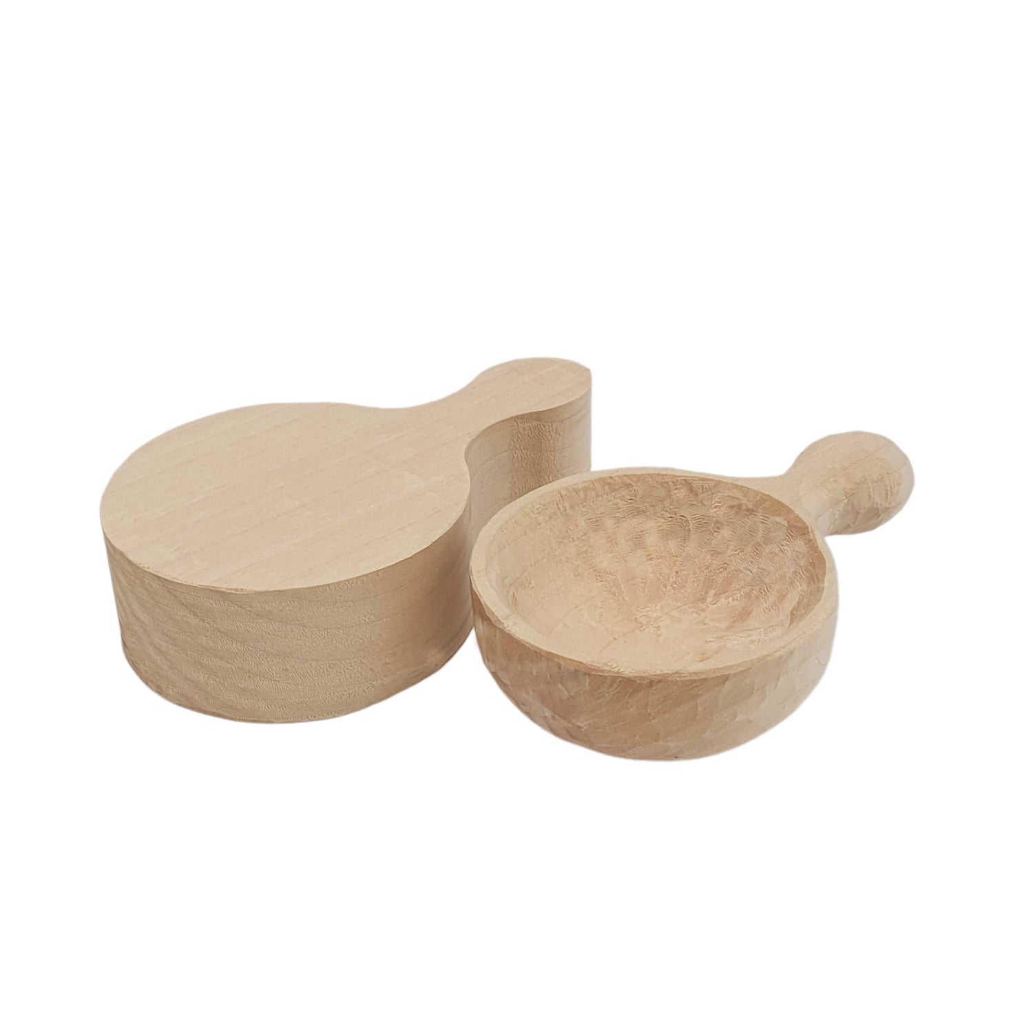 Carving blank wooden ladle