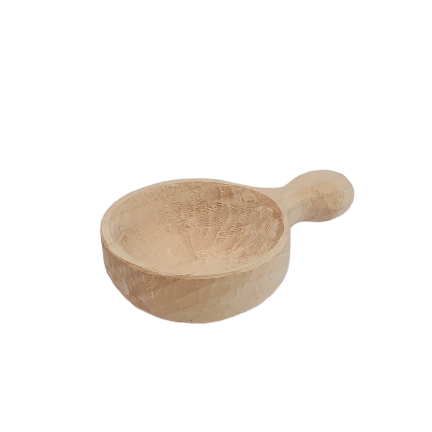 Mestolo di legno grezzo da intaglio