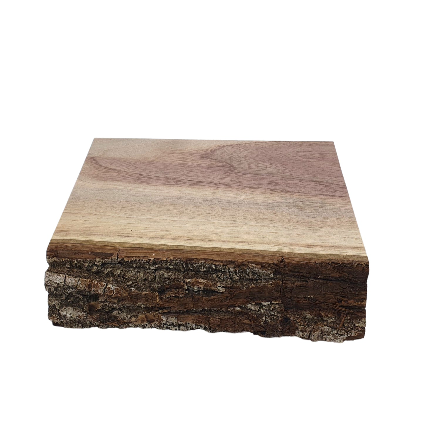 Nuss Klotz 50mm stark 300 x 130 mm mit Rinde