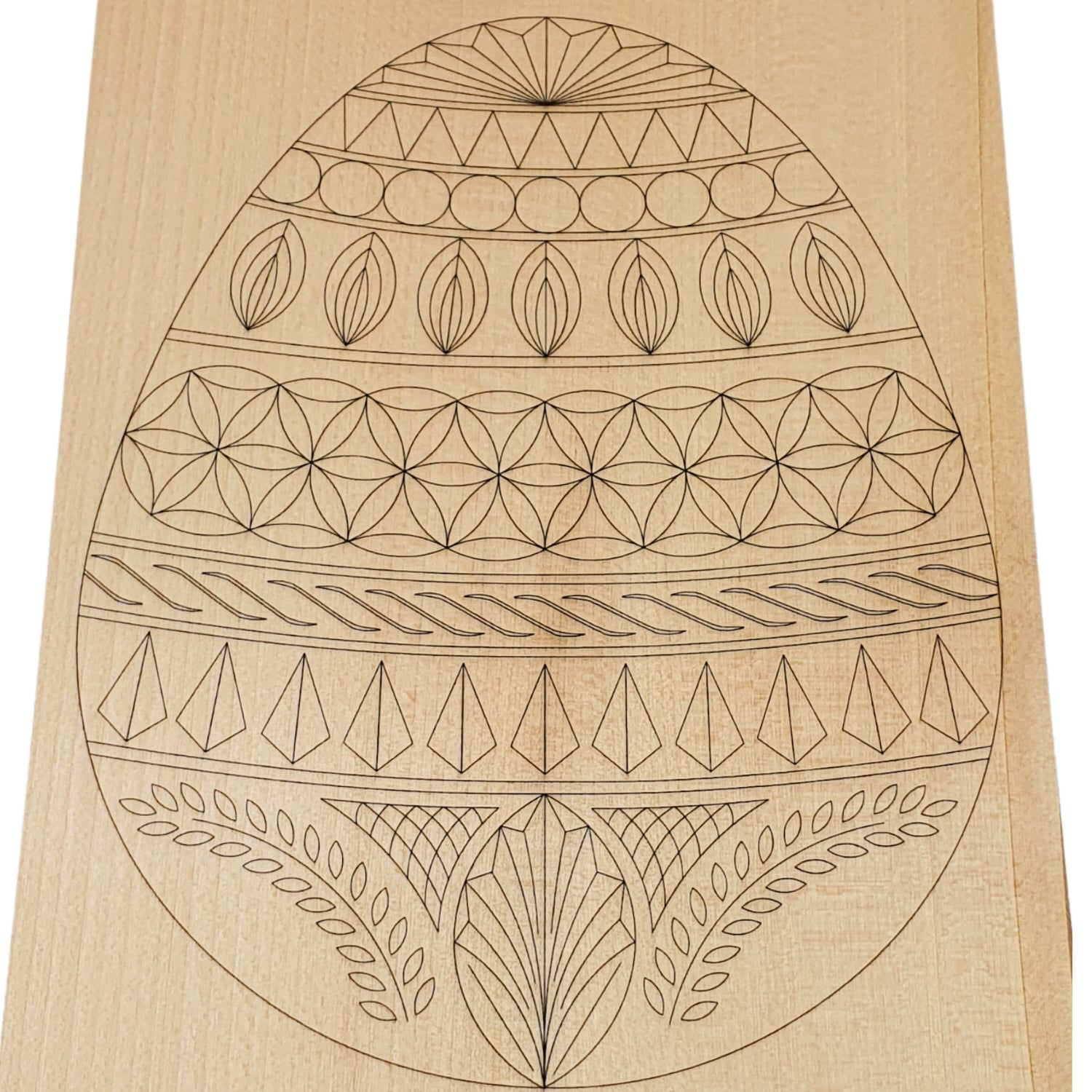 Easter egg carving blank 30 x 20 cm