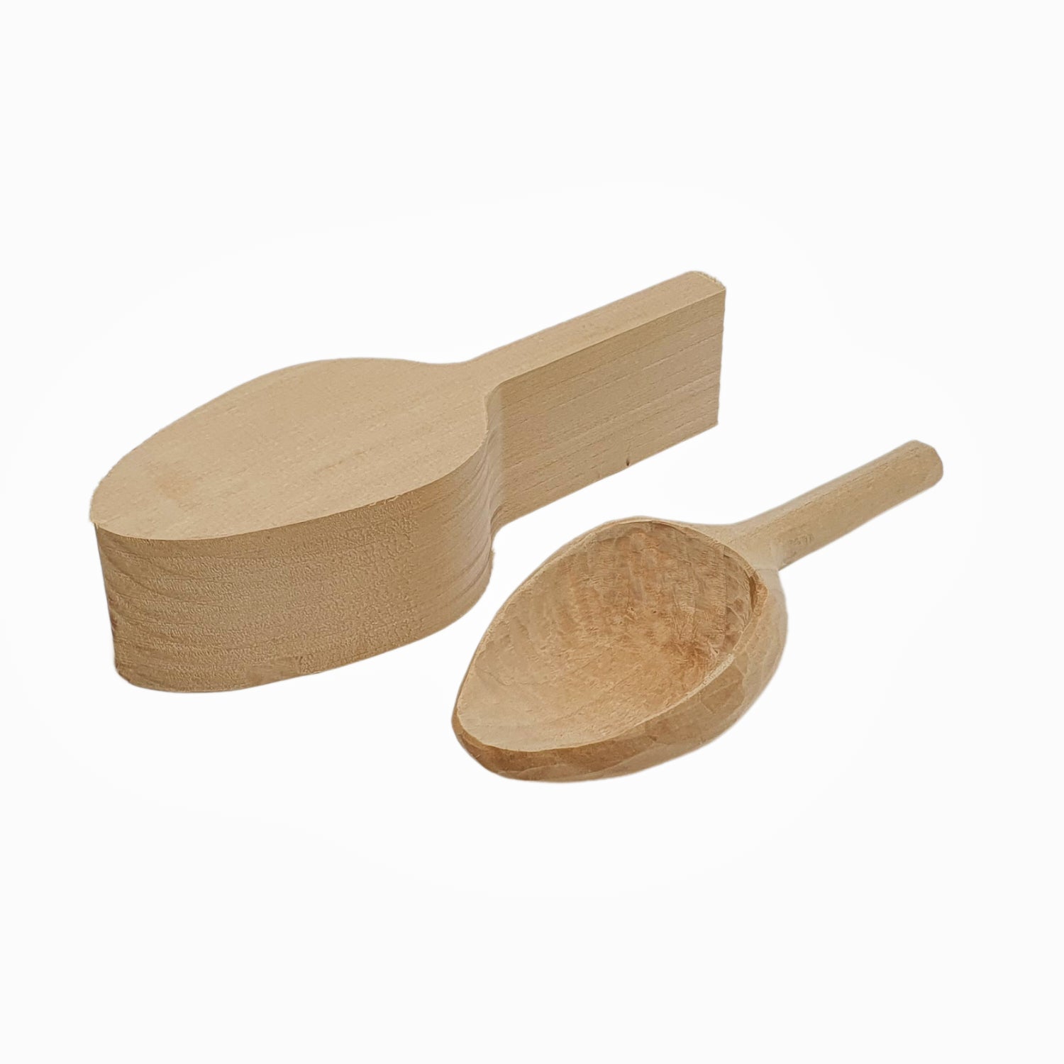 Carving blank flour scoop 17 cm