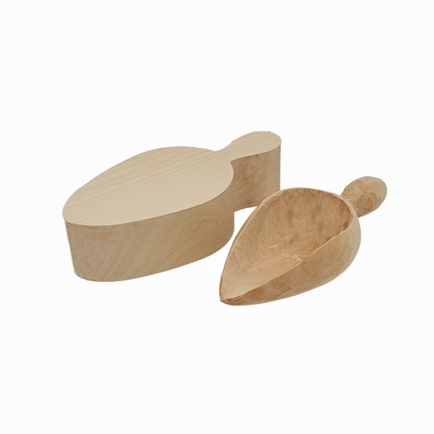 Carving blank salt scoop 15 cm