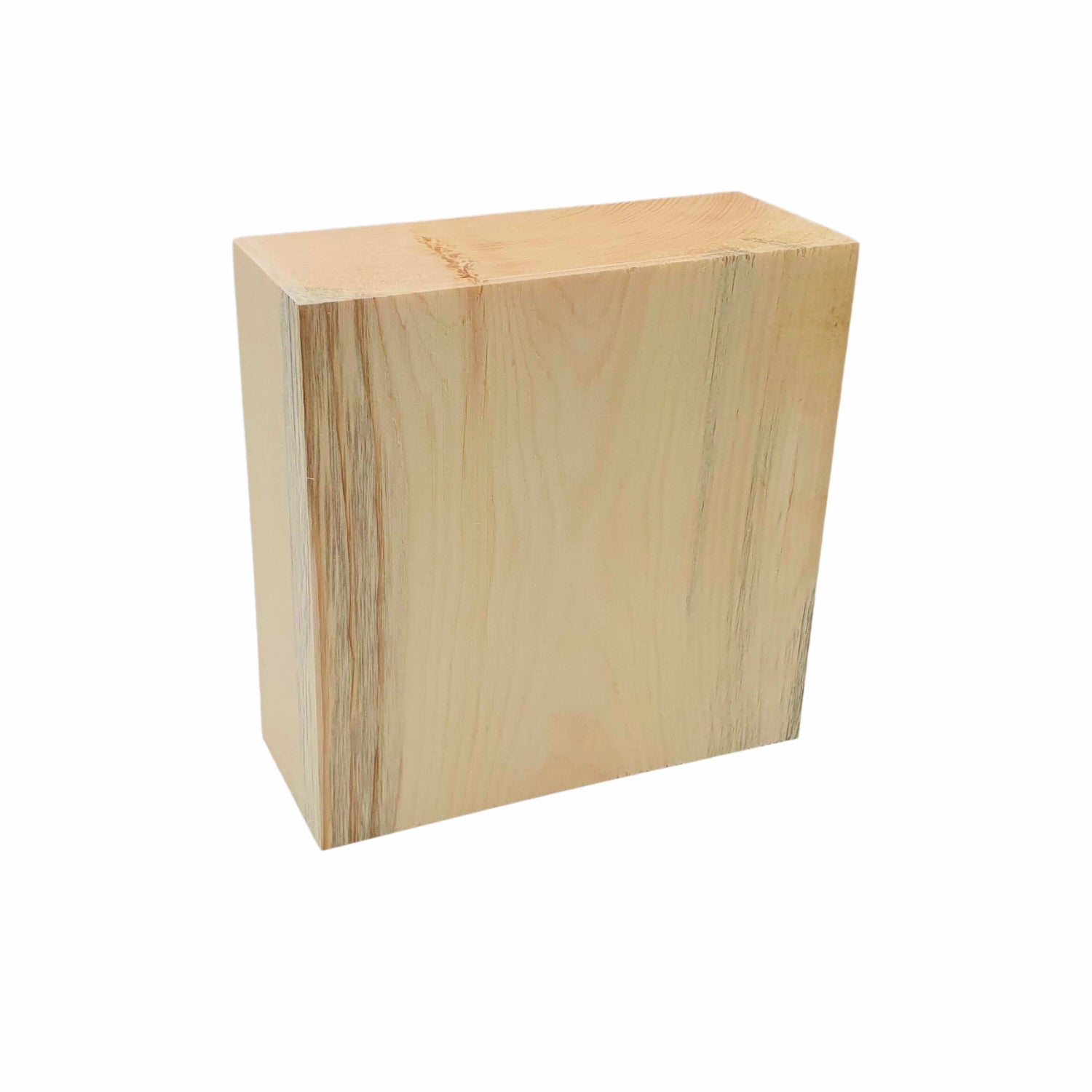 Swiss pine block, 40mm thick, 120 x 120mm