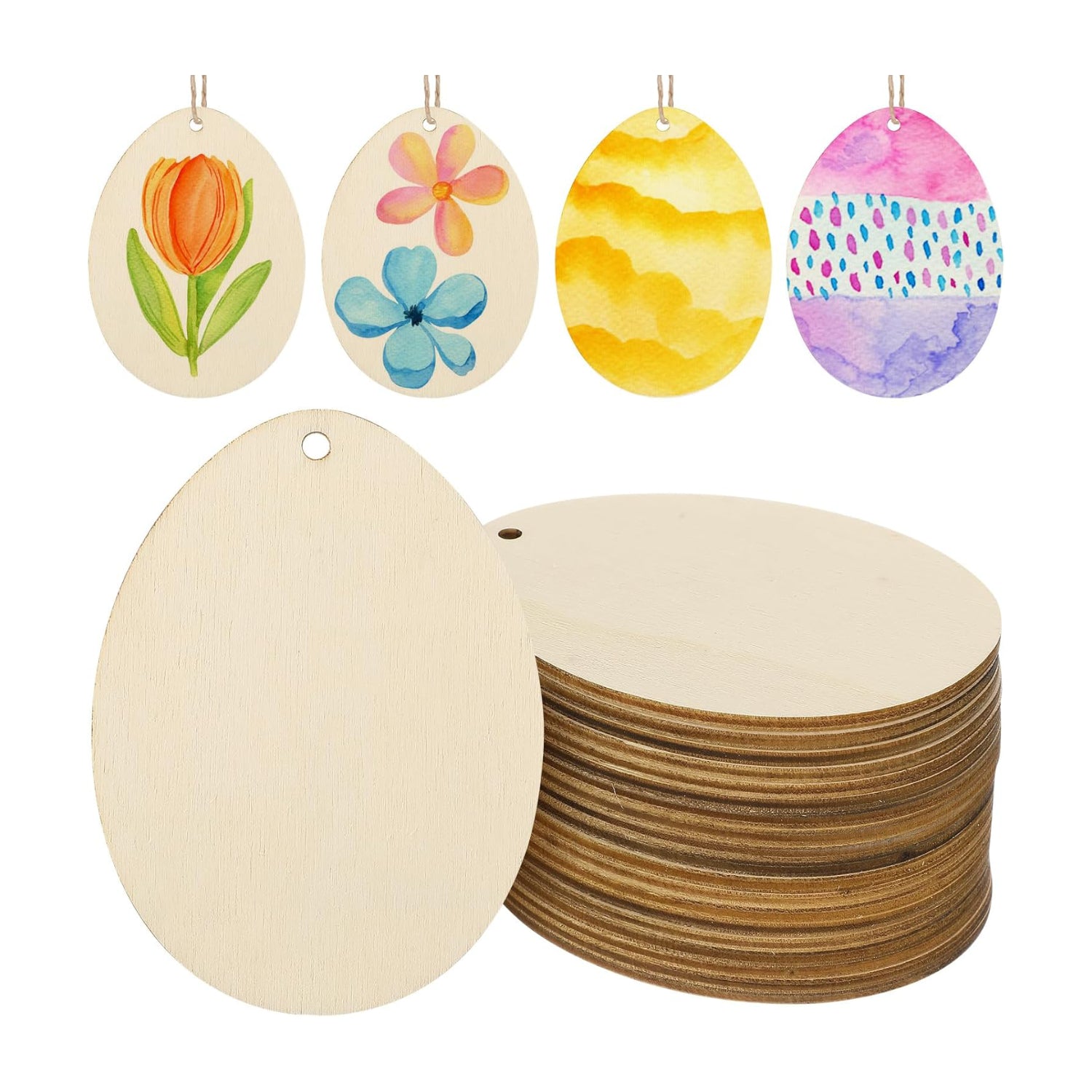 Ostereier aus Holz 20 Stk.