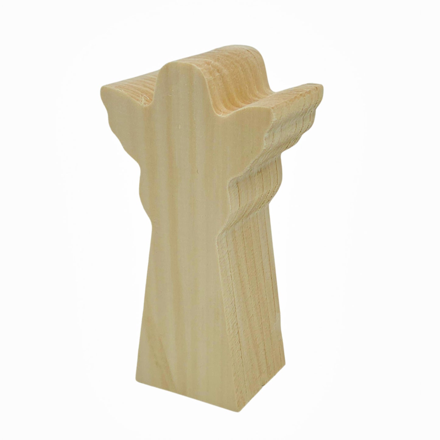 Schnitzrohling „Engel Mira“ | 15 × 8 × 5 cm