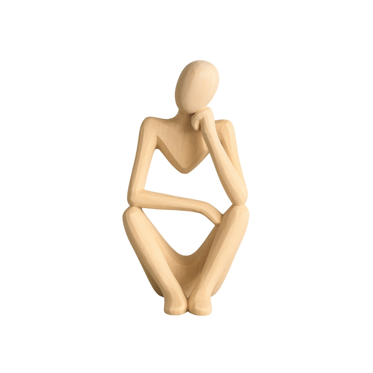 Schnitzrohling „Sitzende Gestalt“ (23 x 9 x 5 cm)