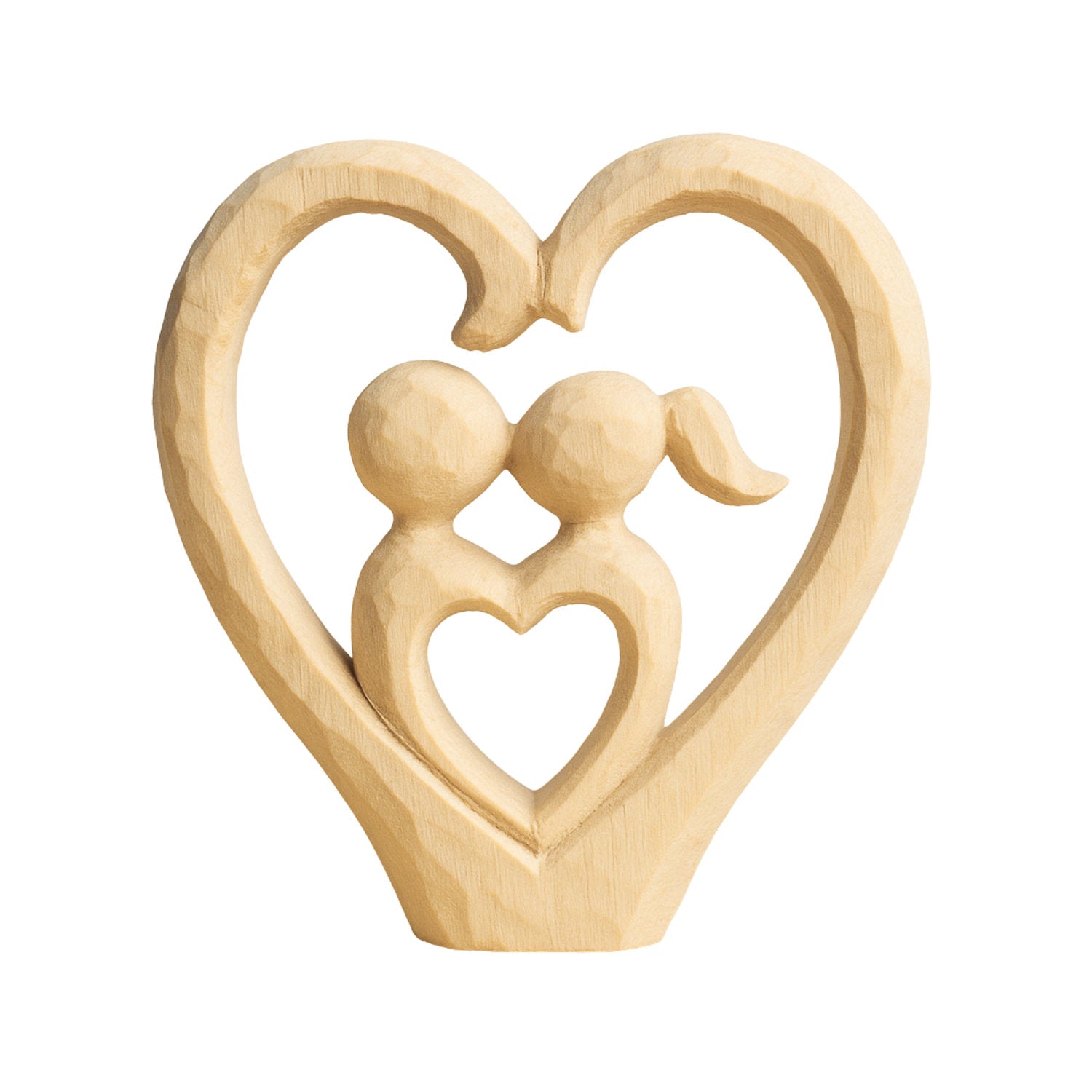 Carving blank “Heart's Love” (21 x 22 x 5 cm)