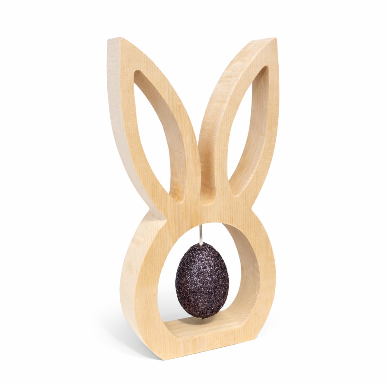Holzhase aus Zirbenholz – Holzdeko Frühling & Ostern