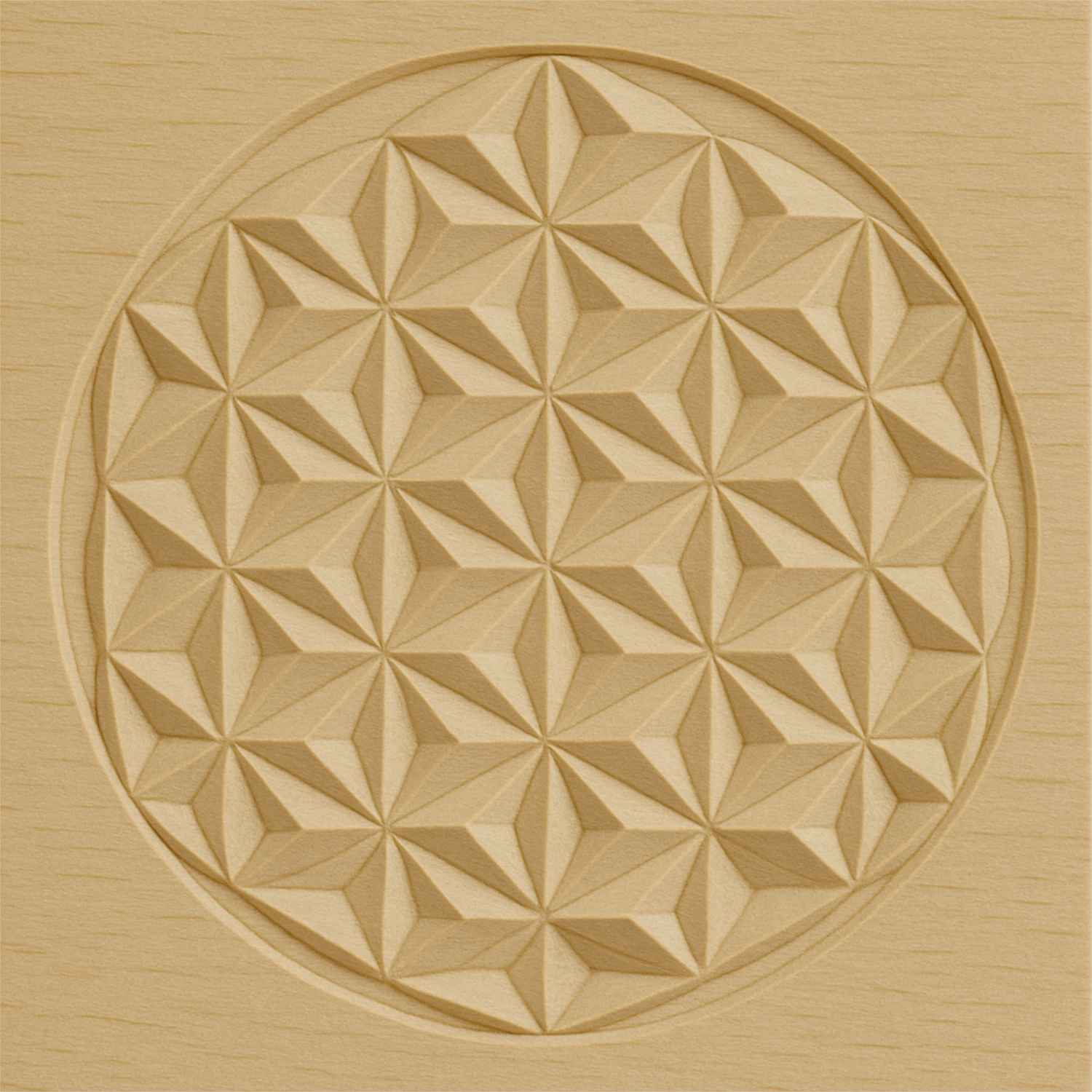 Pezzo grezzo per intaglio 12 x 12 cm con motivi