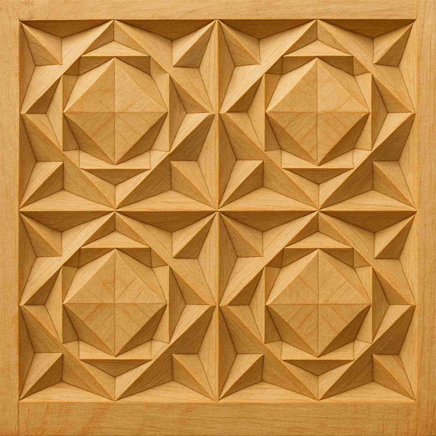 Pezzo grezzo per intaglio 12 x 12 cm con motivi