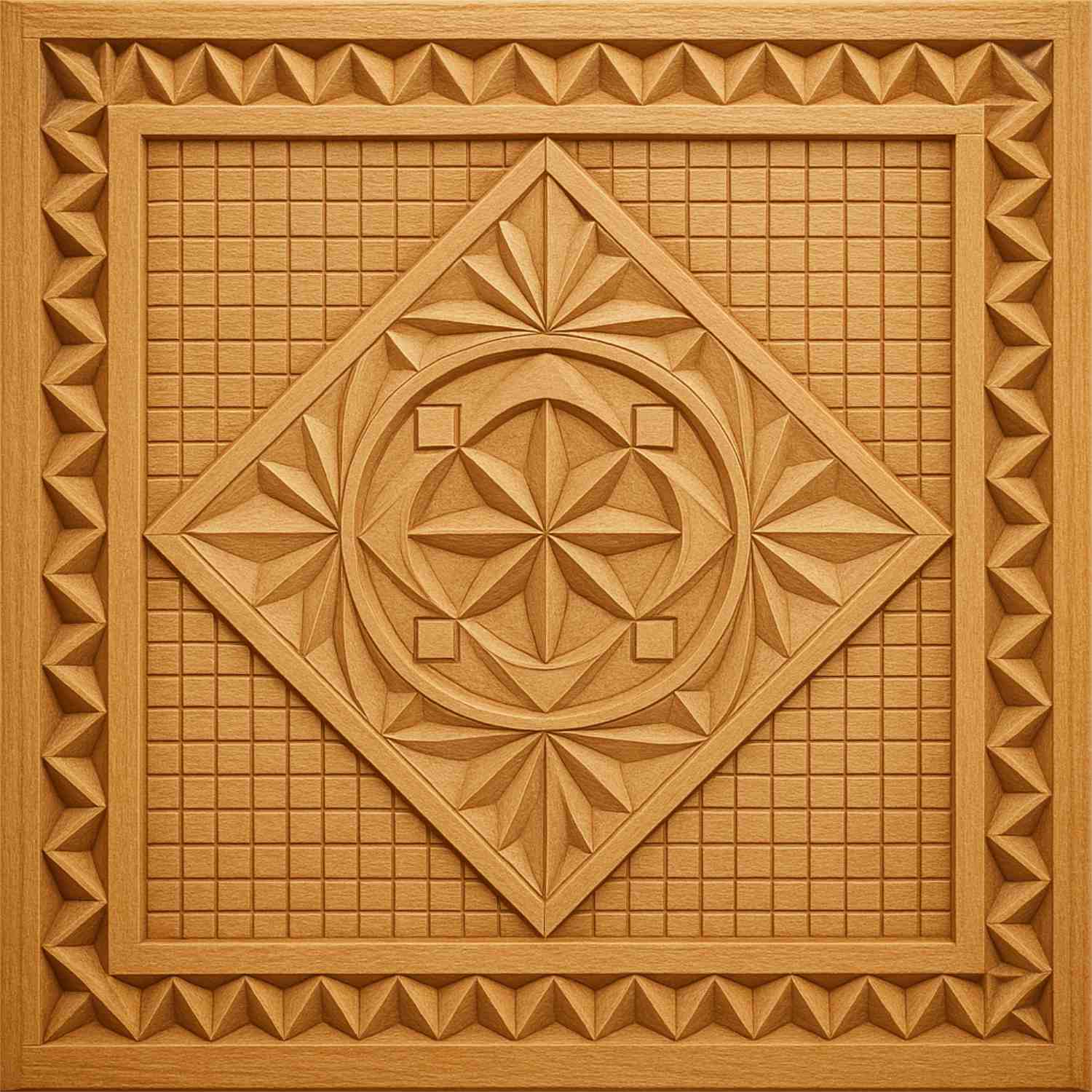 Intaglio grezzo 20 x 20 cm con motivi