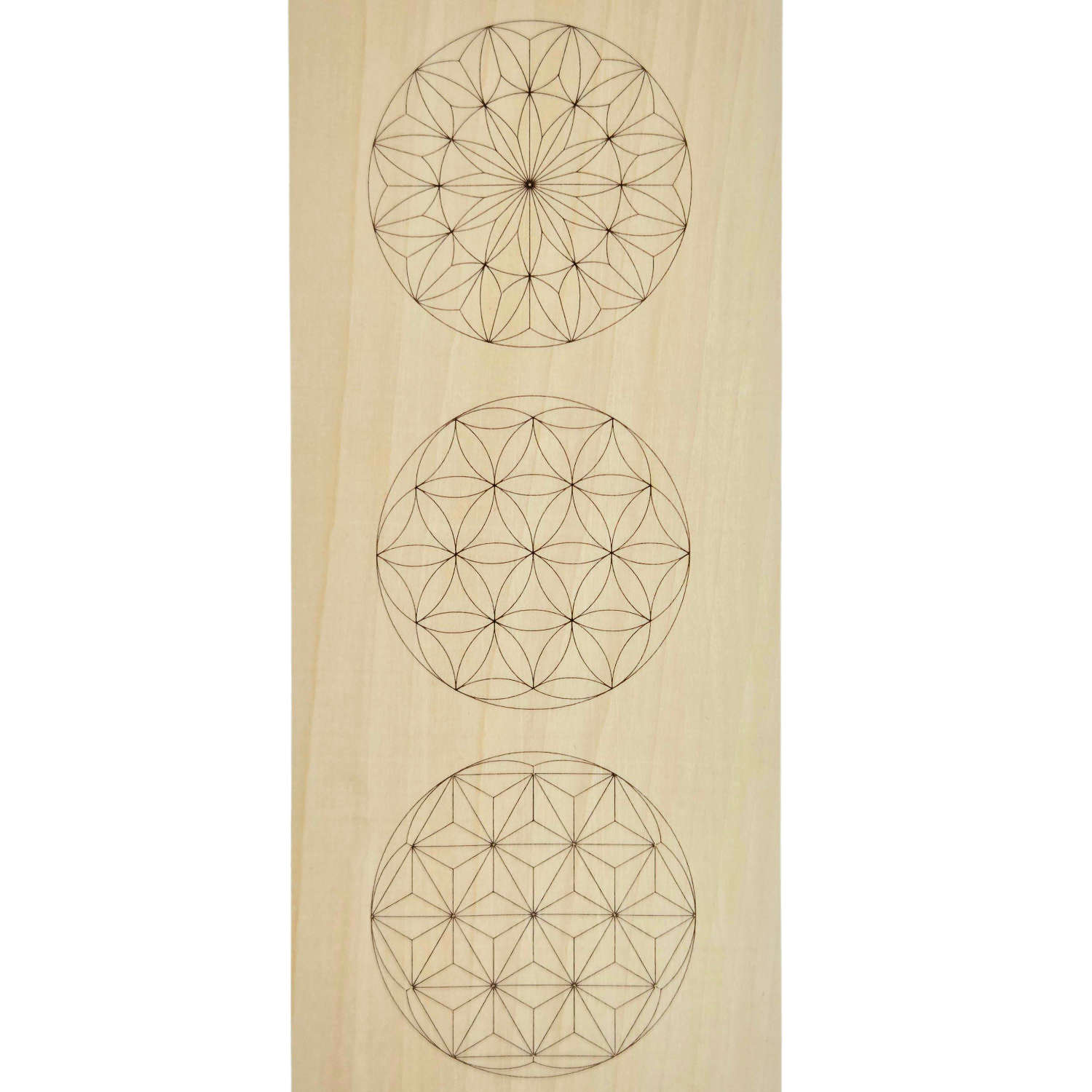 Carving blank 30 x 12 cm with patterns