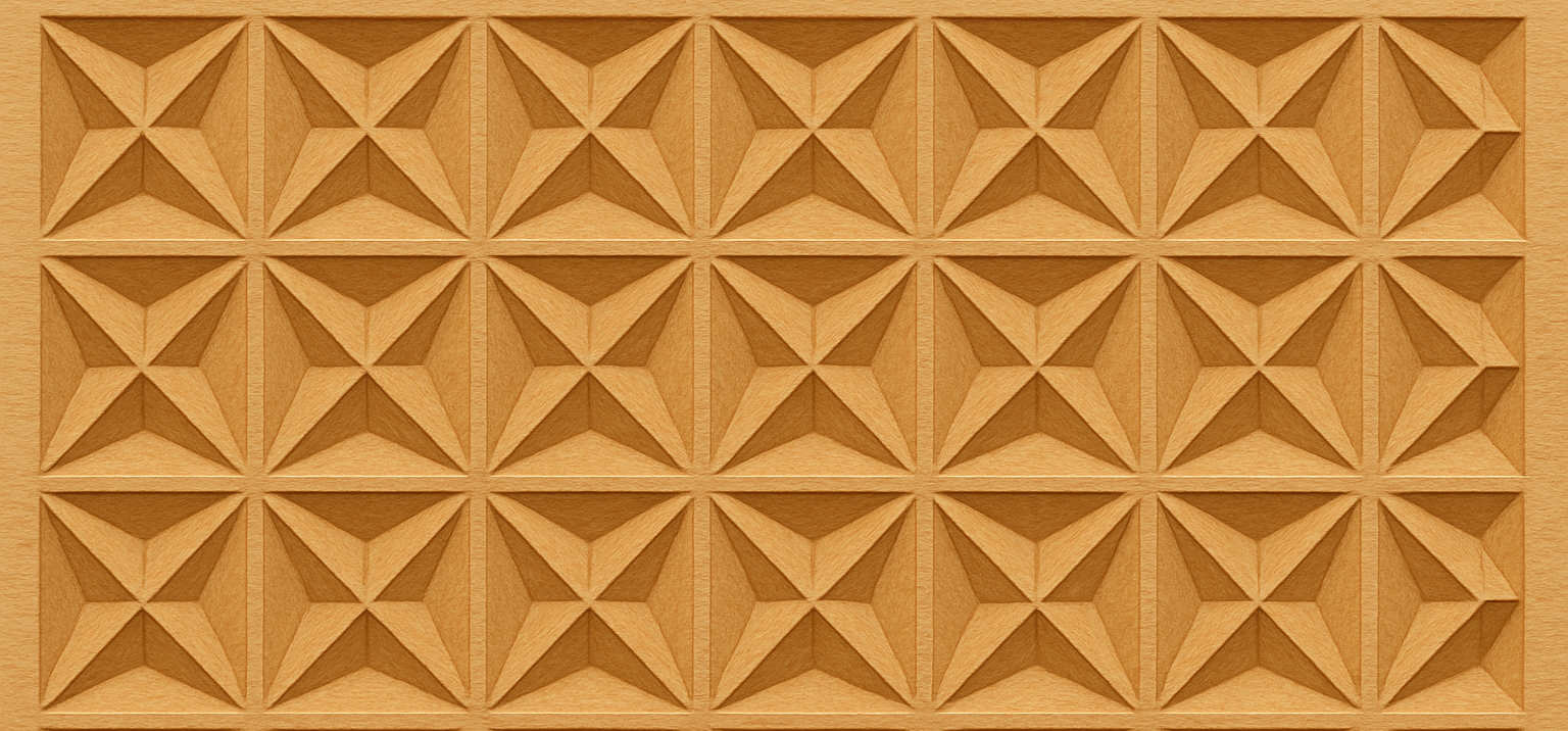 Kerbschnitzrohling 30 x 12 cm mit Mustern