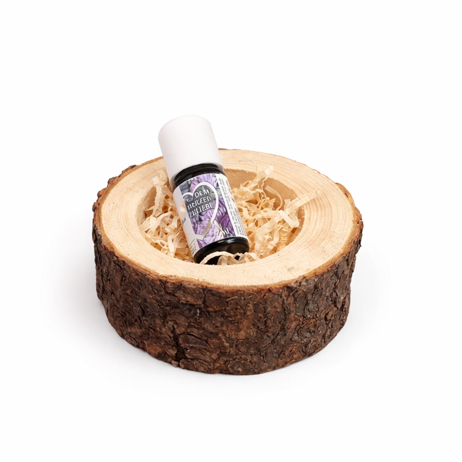 Zirbenholz-Kernholzschale und Zirbenspänen inkl. 5ml 100% naturreines ätherisches Zirbenöl