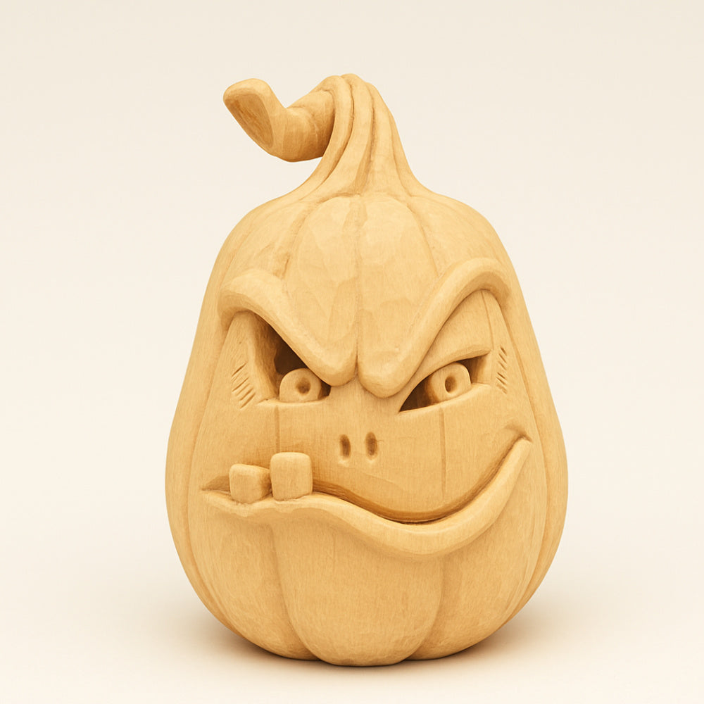 Helloween Holz Kürbis Finsterzahn