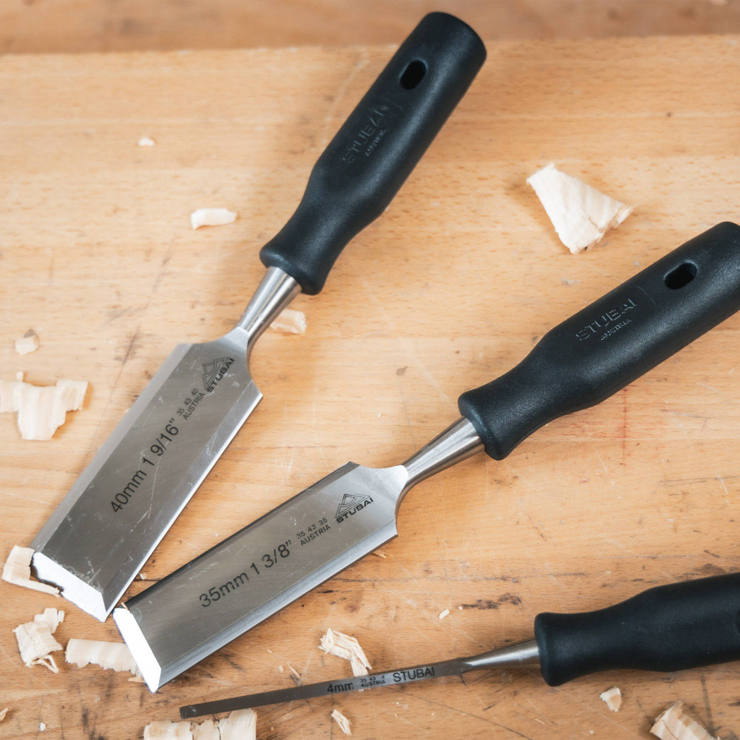 Set di scalpelli e mortase STUBAI