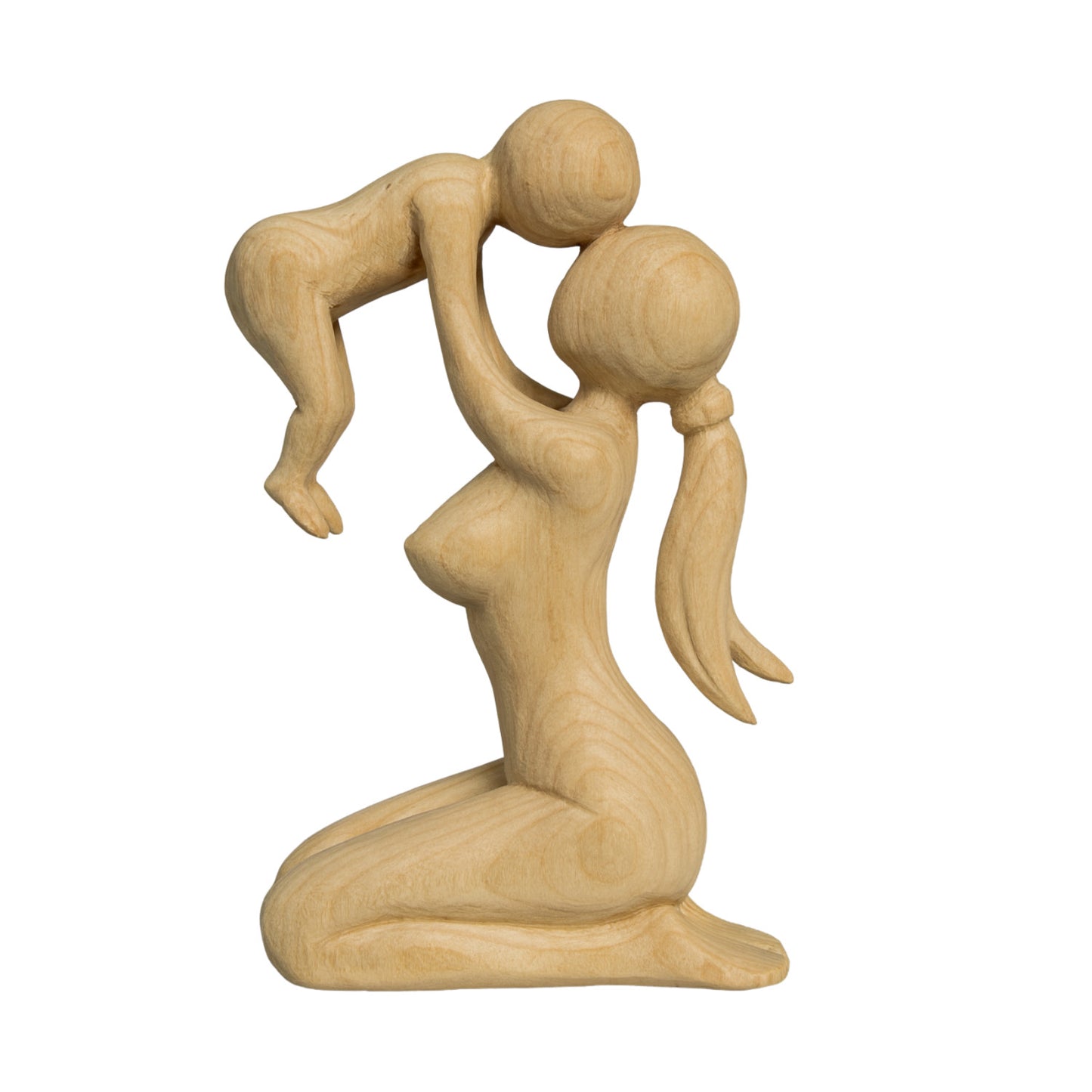 Schnitzrohling „Mutterliebe“ (22 x 12 x 5 cm)