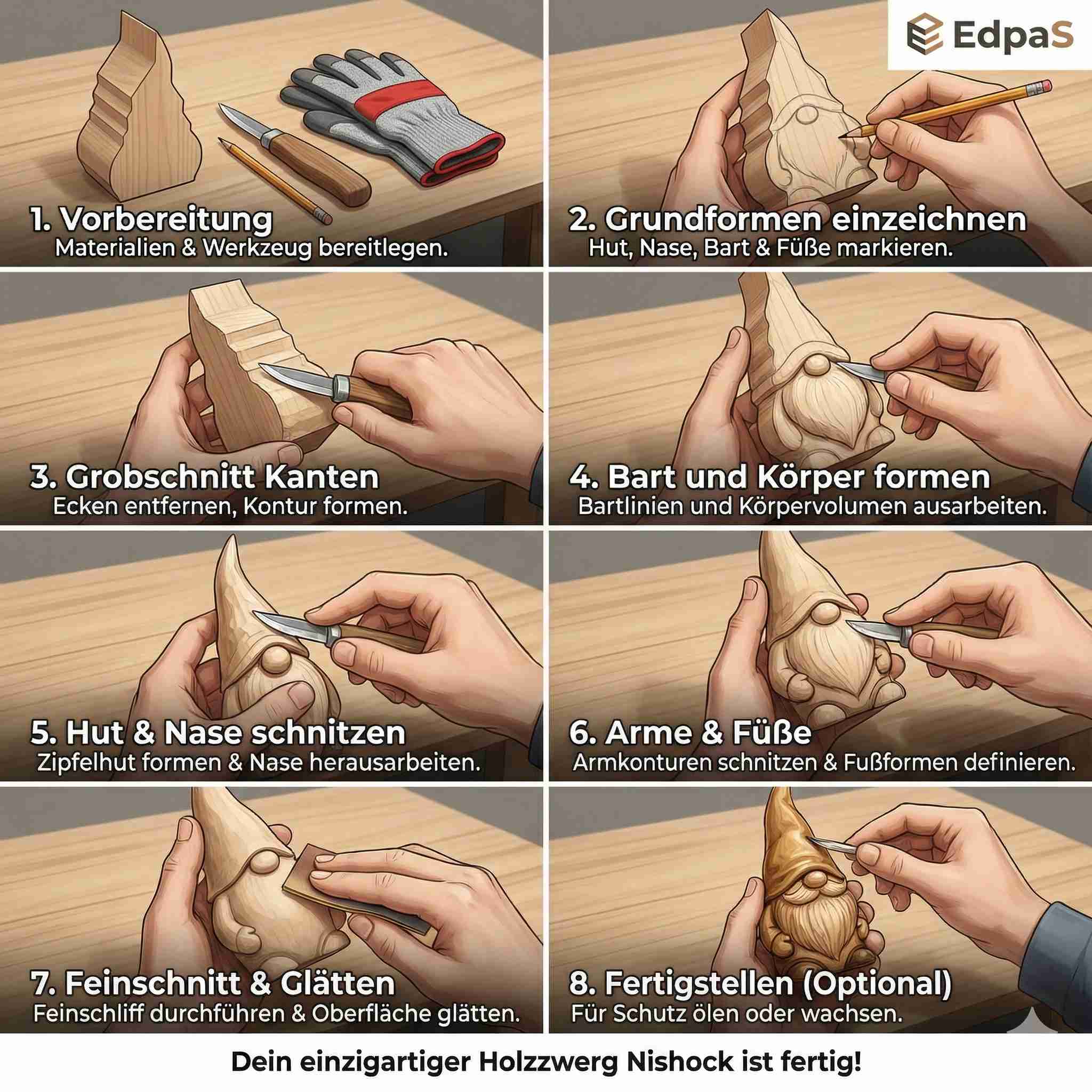 Carving blank Dwarf Nishock