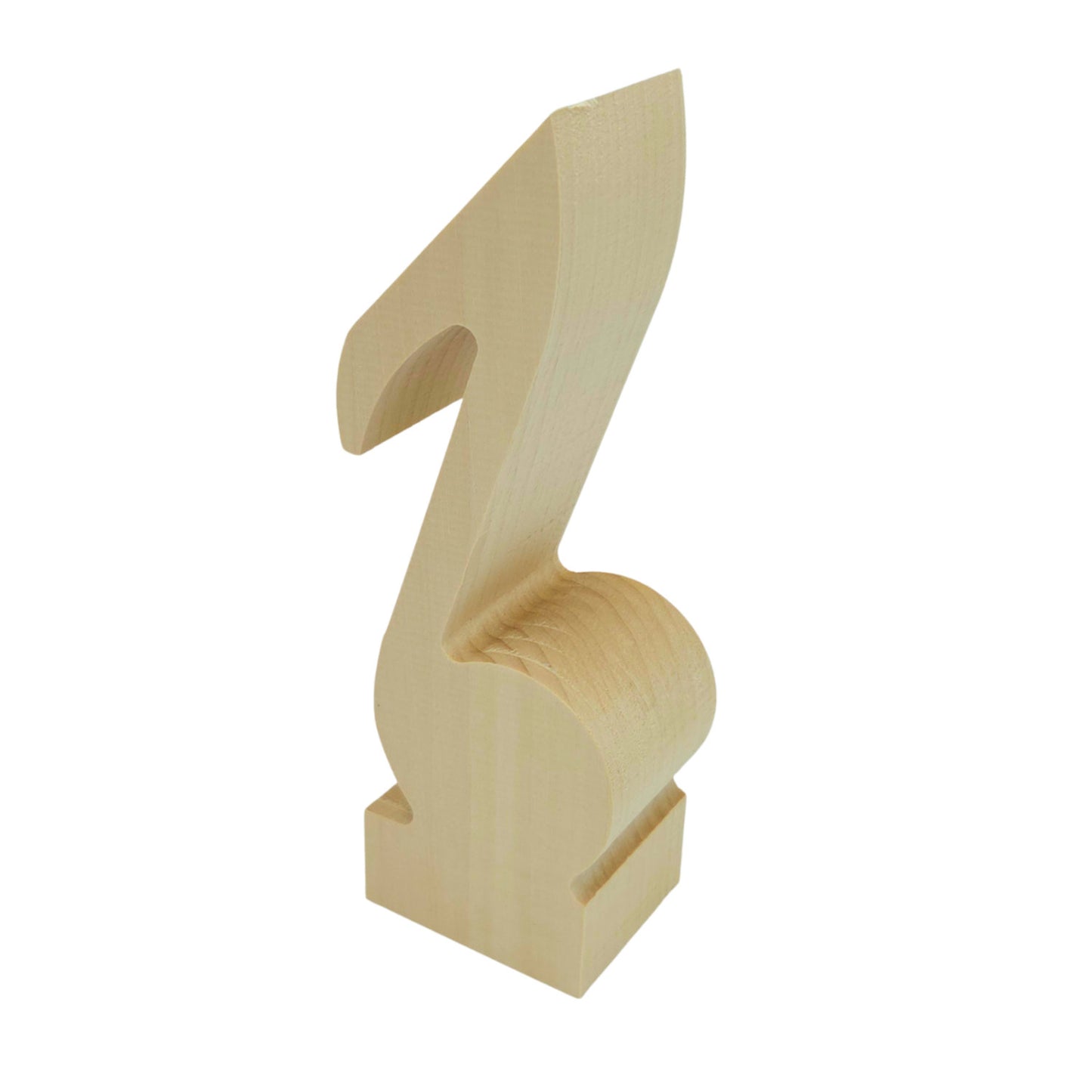 Schnitzrohling „Note“ (20 x 7 x 5 cm)