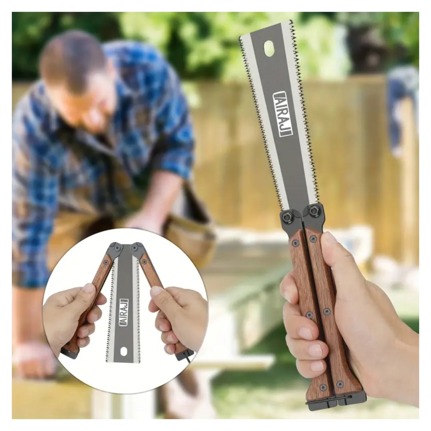 Sega in acciaio – per legno e giardino