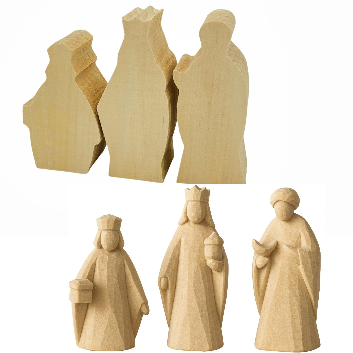 Schnitzrohling „Heilige Drei Könige“