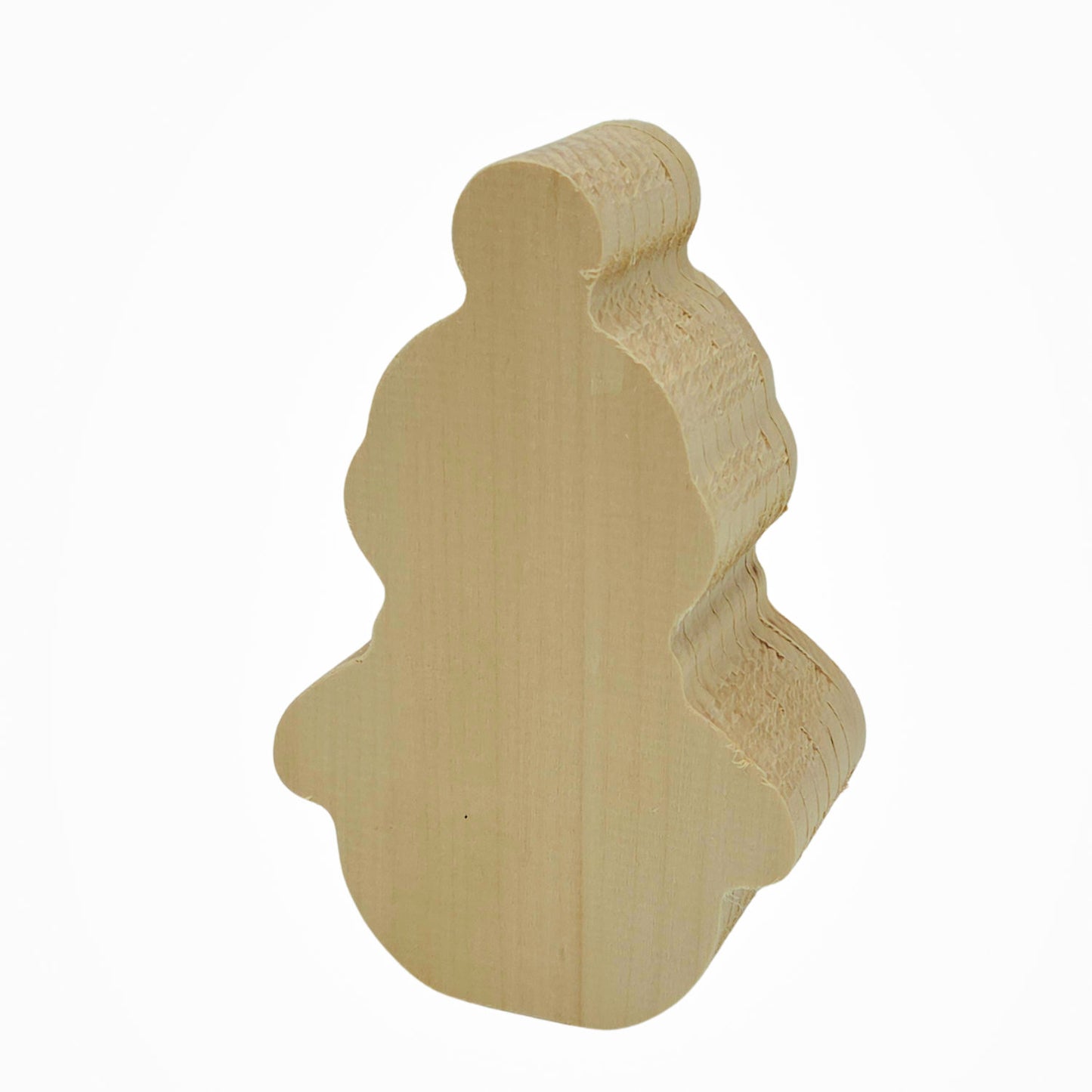 Schnitzrohling „Winterfreund Schneemann“ | 14,5 × 10 × 5 cm