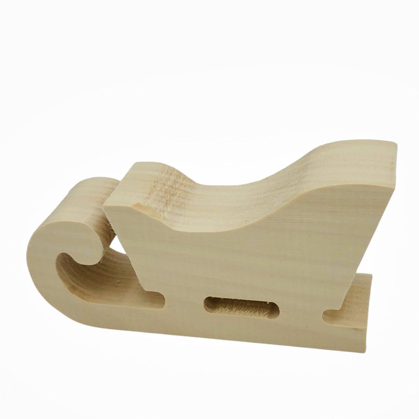 Schnitzrohling „Weihnachtsschlitten“ | 16 × 8,5 × 5 cm