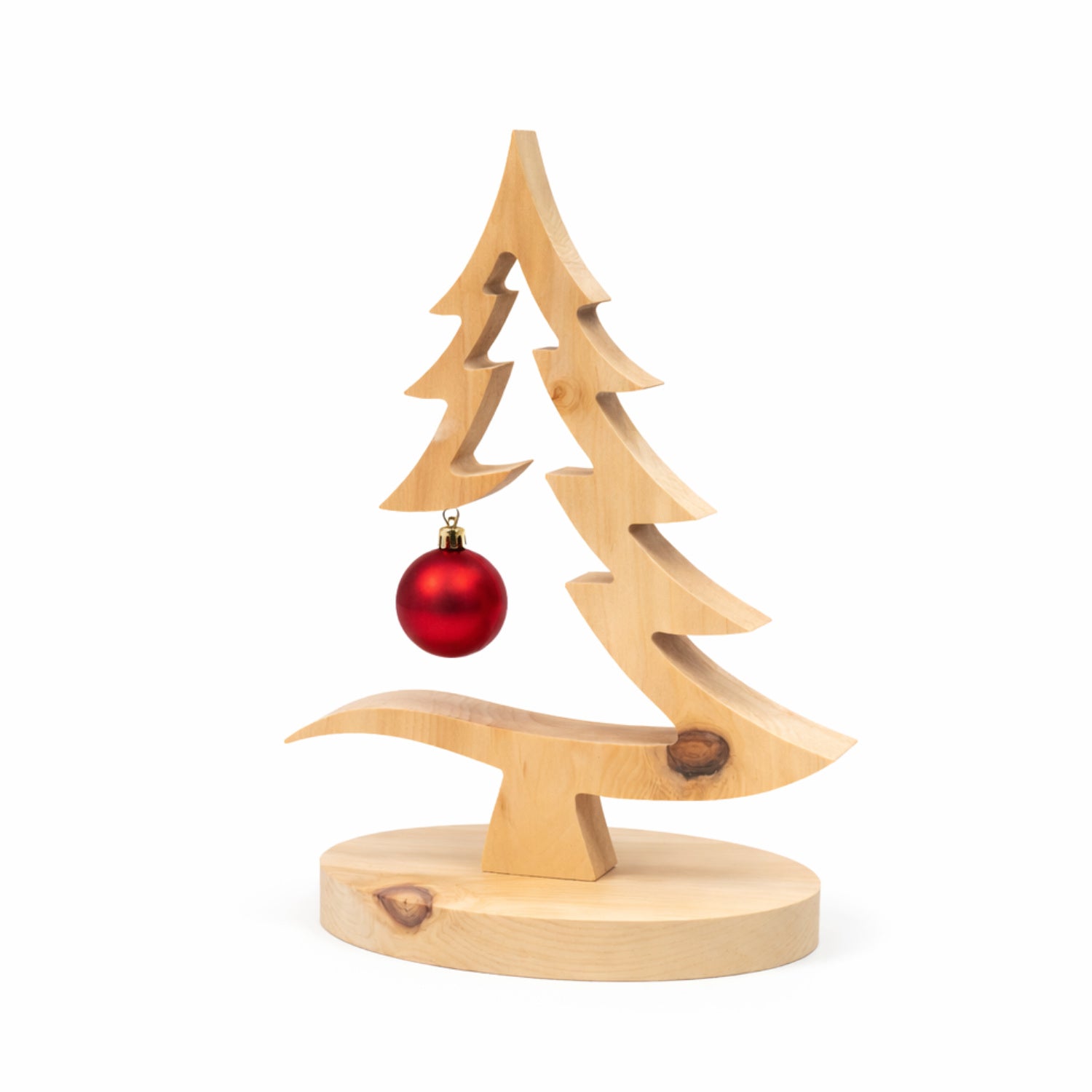 Swiss pine Christmas tree – with glass ball