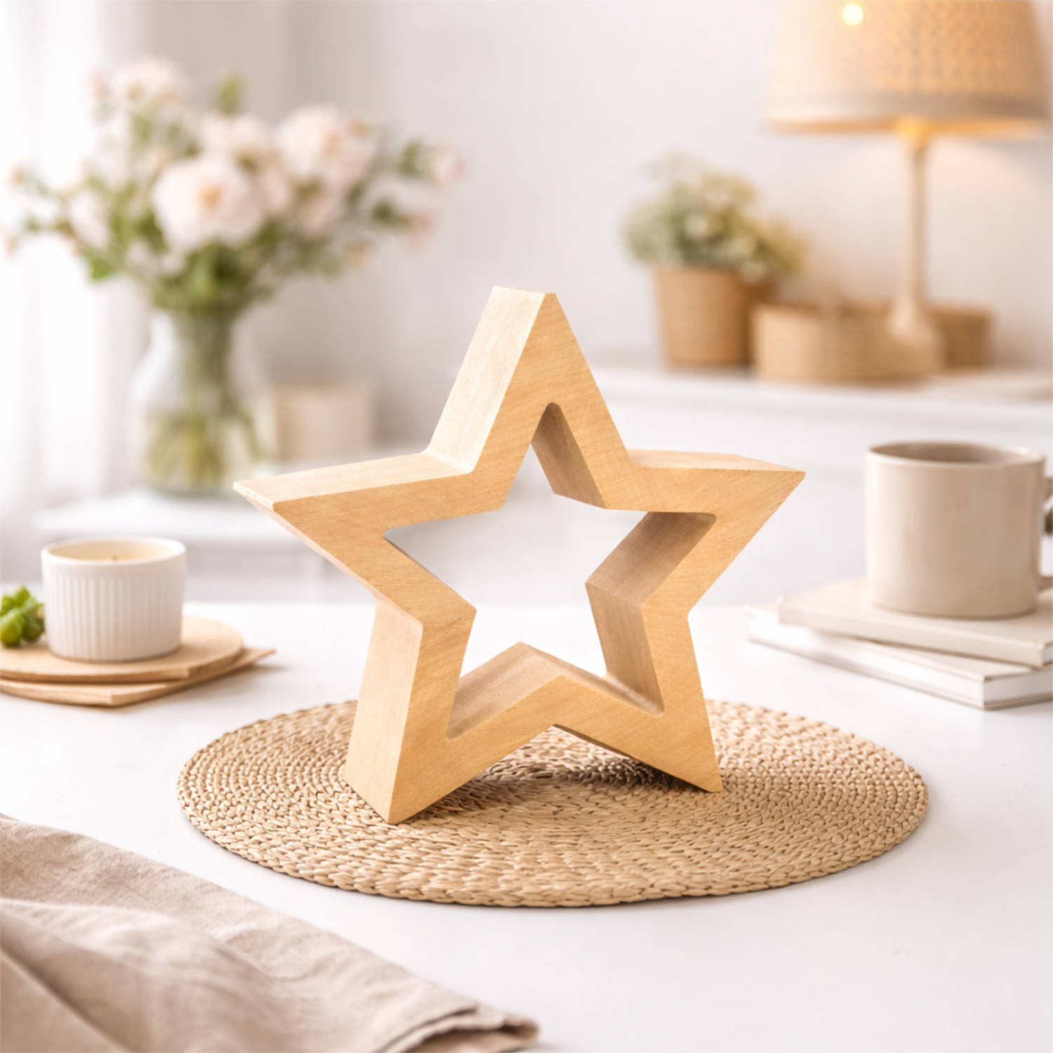 Zirbenholz Stern 19 cm