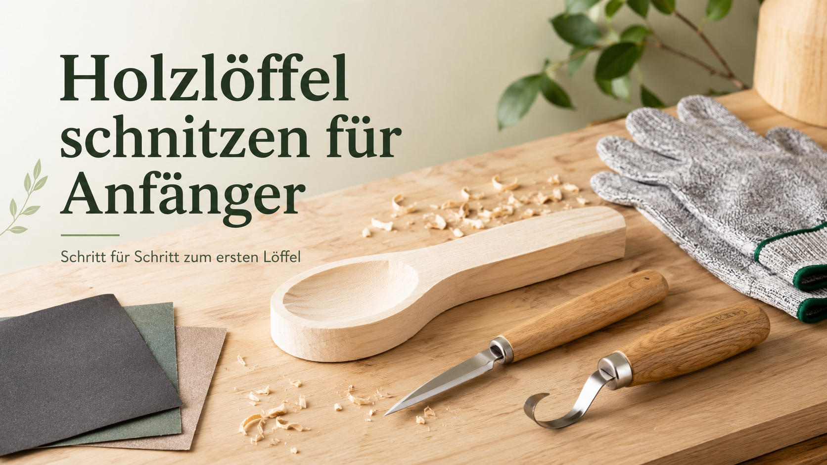 Holzlöffel schnitzen Anfänger Anleitung