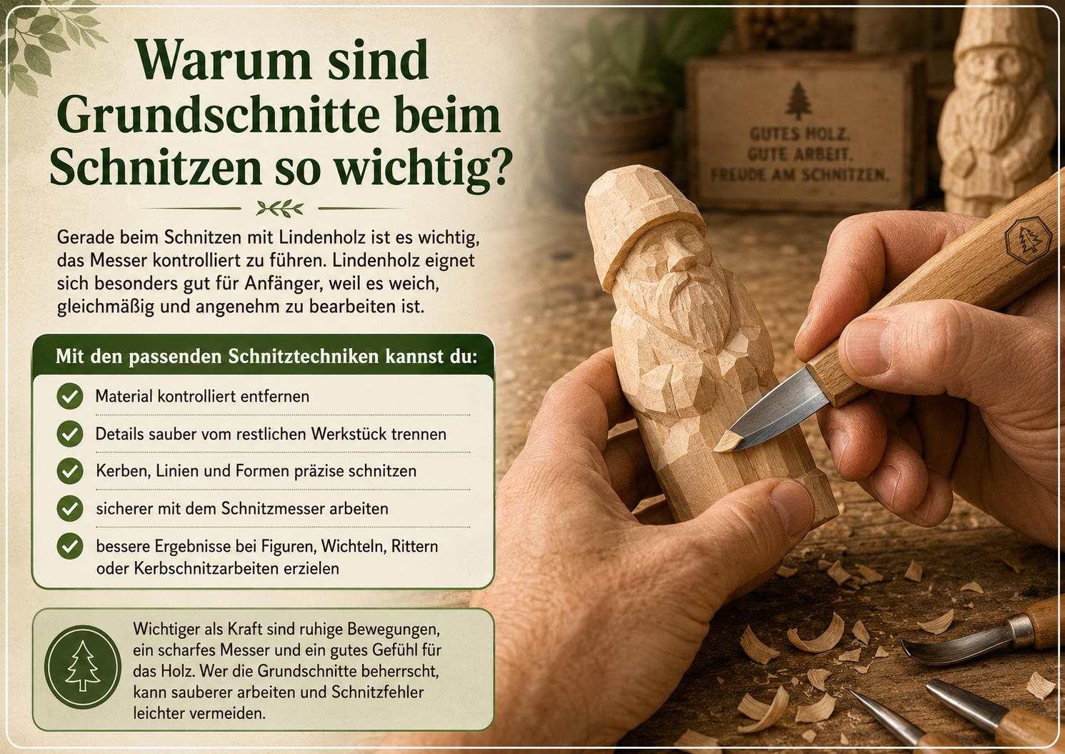 Schnitztechniken für Anfänger