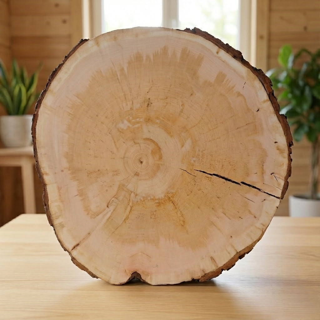 Baumscheiben aus Zirbe