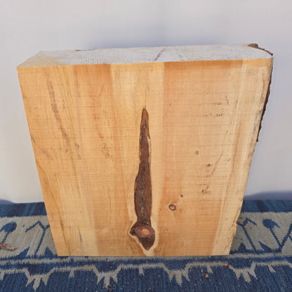 Zirbenblock – Einzelstück (40 × 35 × 10 cm)