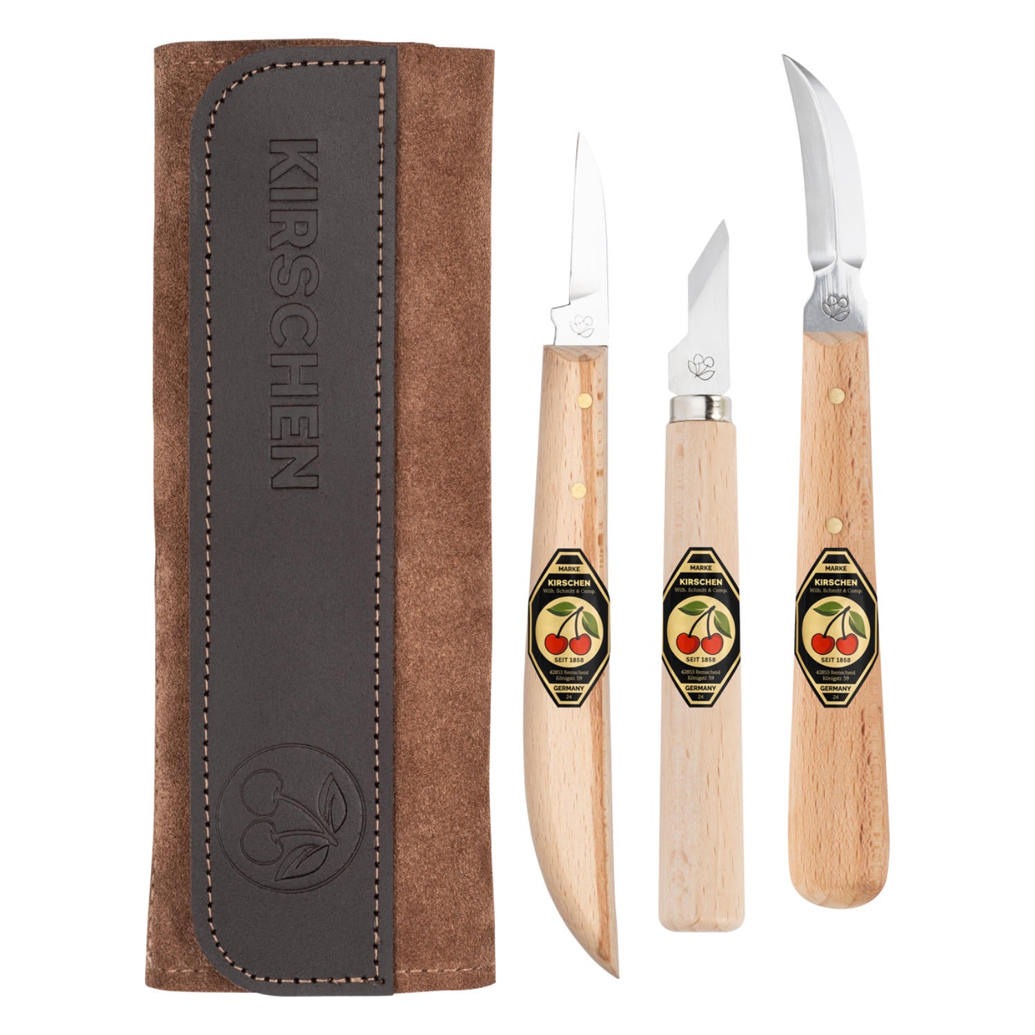 Kirschen Schnitzmessersatz 3-teilig