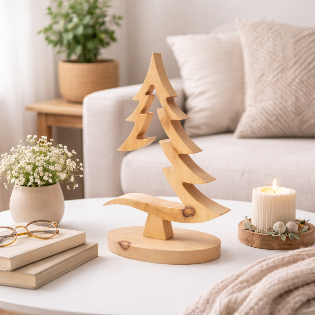 Swiss pine Christmas tree – with glass ball