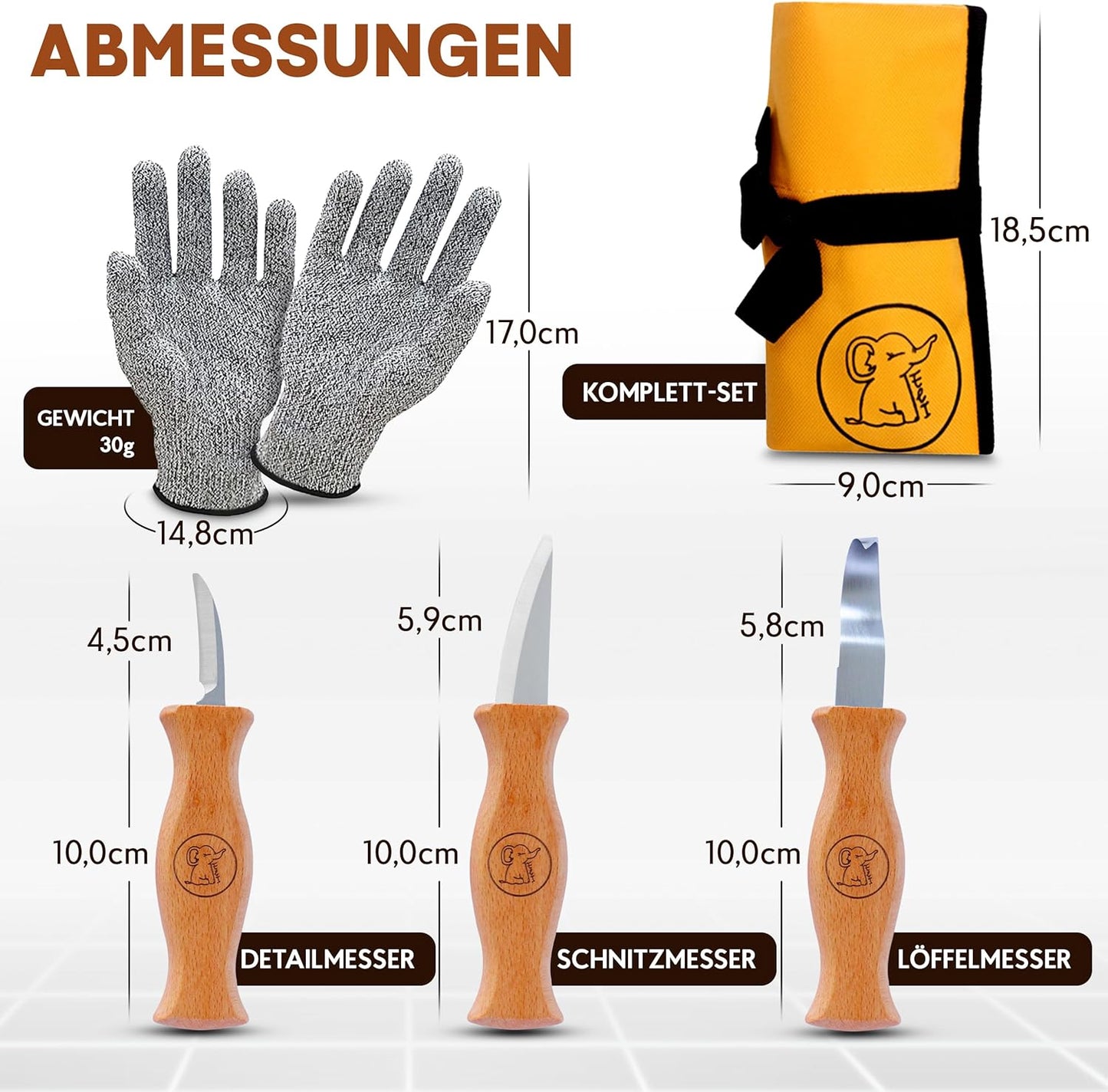 Eli® Schnitzmesser Set – Das ideale Schnitzmesser ab 6 Jahren