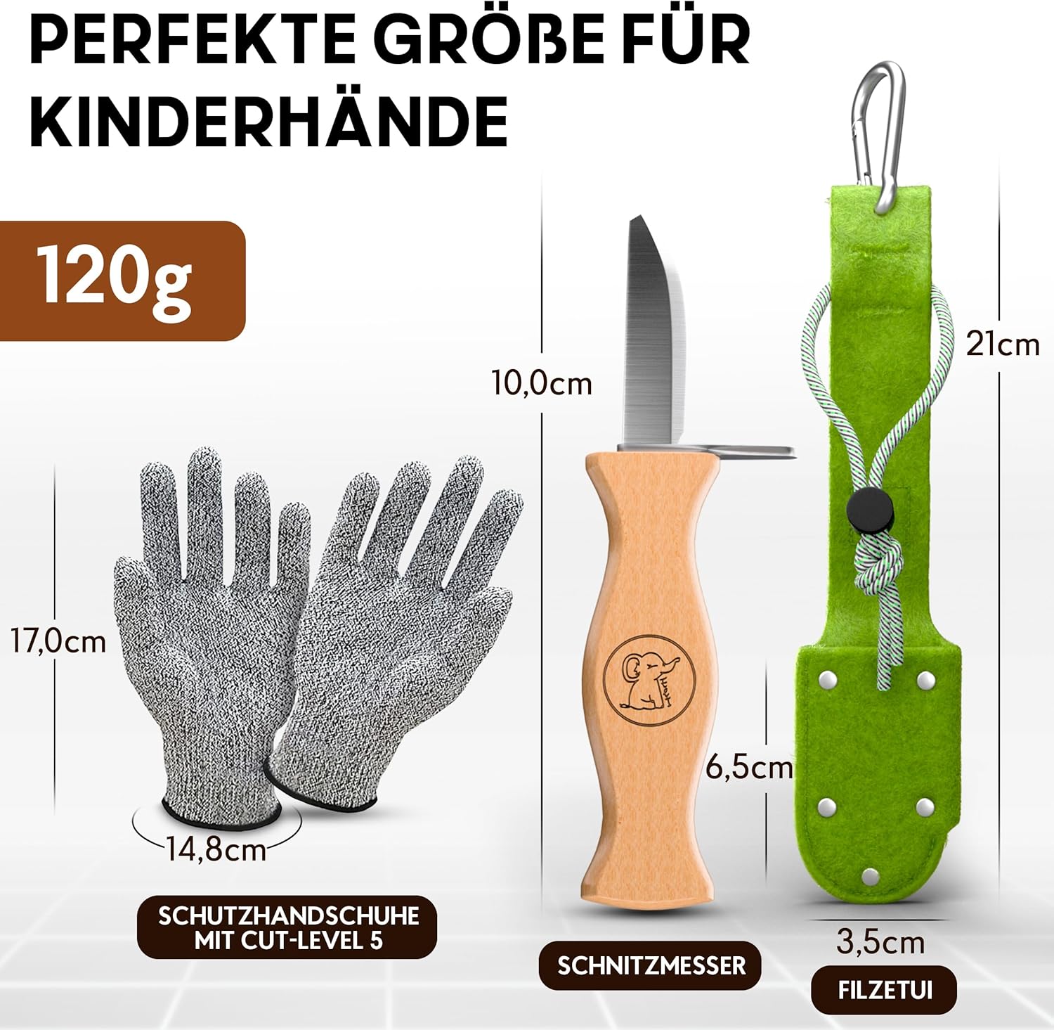 Eli® Schnitzmesser für Kinder – sicheres Kindermesser ab 6 Jahren